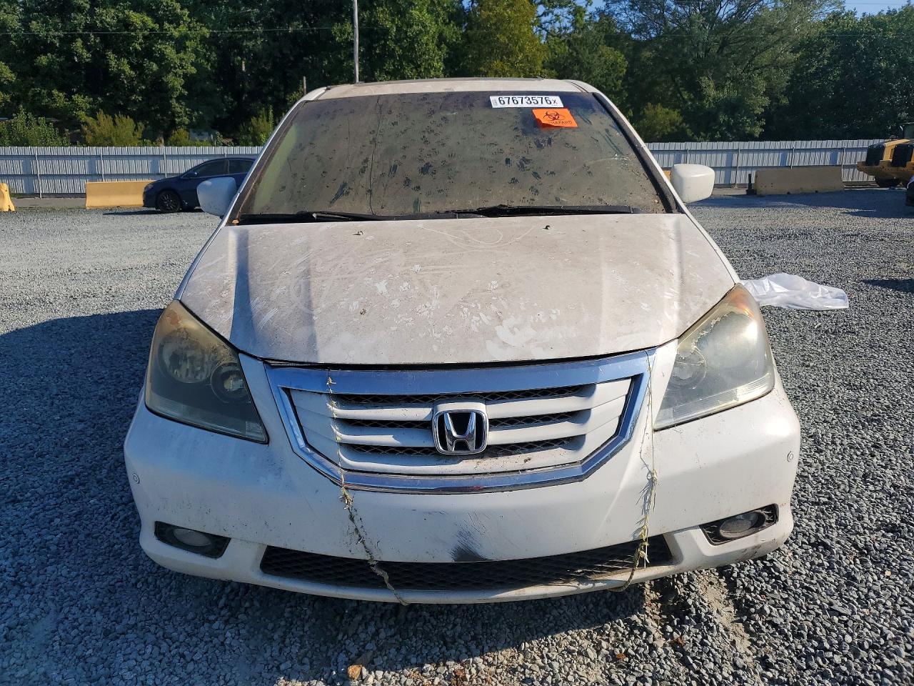 2010 Honda Odyssey Touring White vin: 5FNRL3H90AB097478