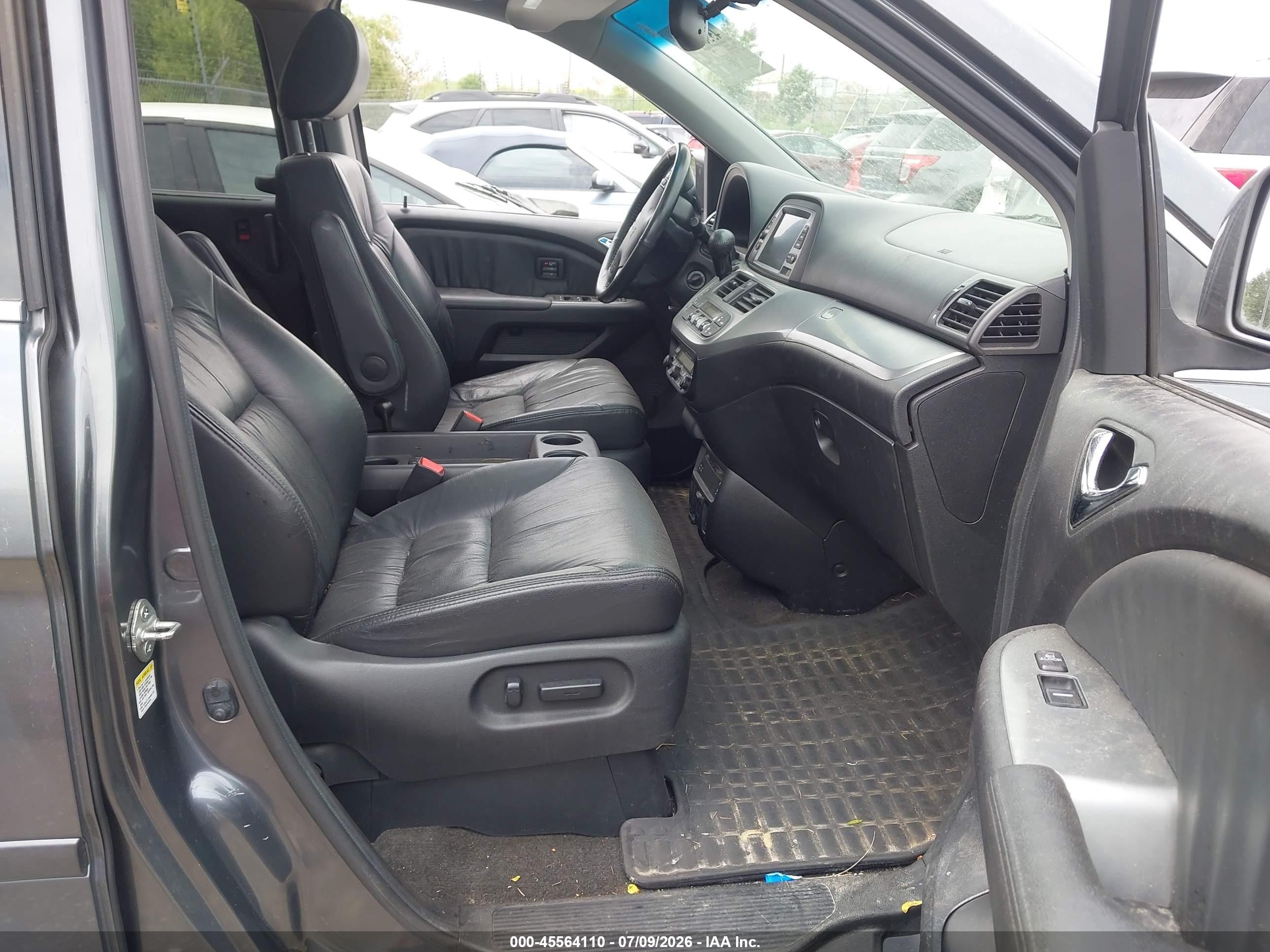 2010 Honda Odyssey Touring Blue vin: 5FNRL3H91AB044773