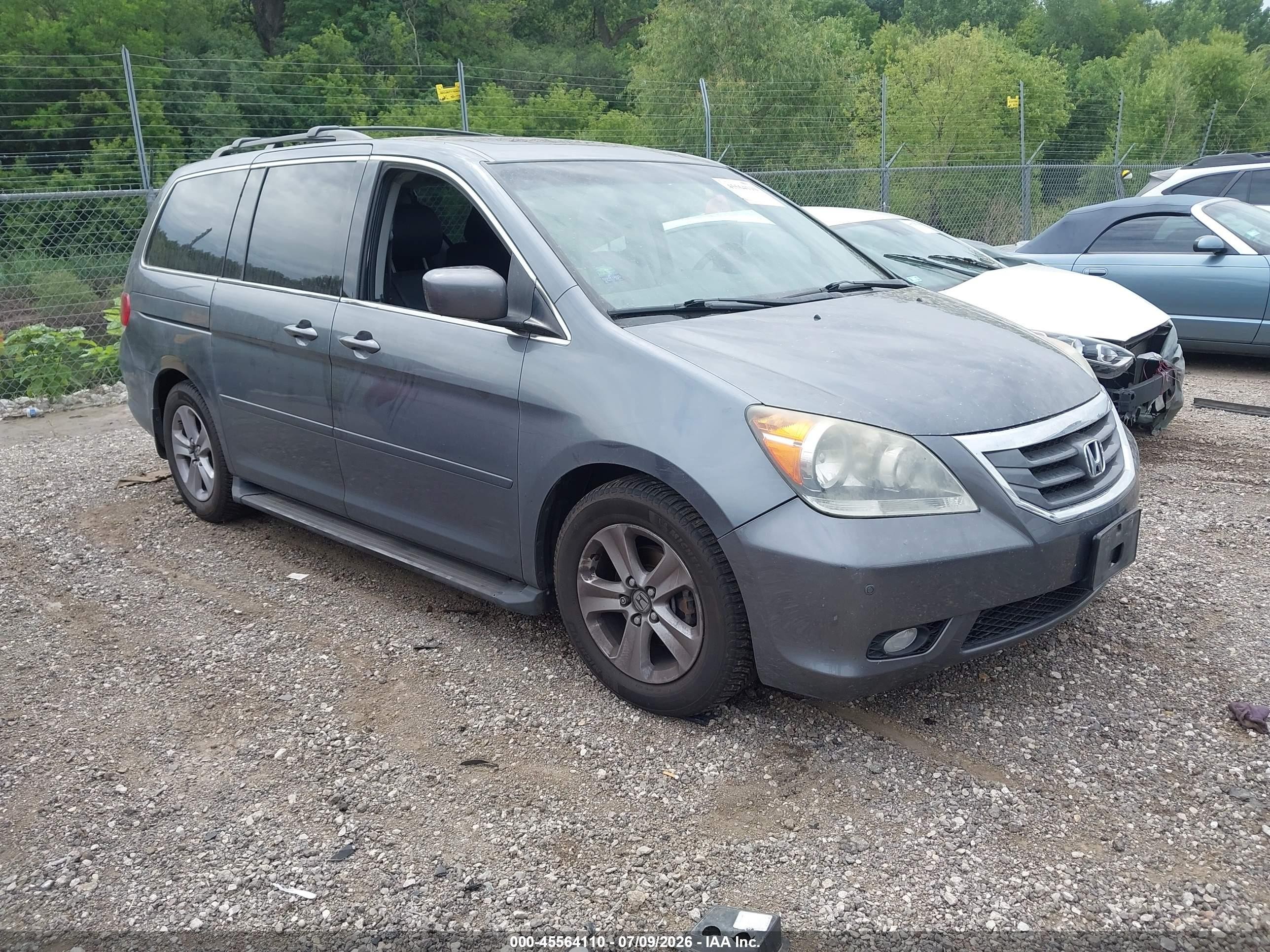 2010 Honda Odyssey Touring Blue vin: 5FNRL3H91AB044773