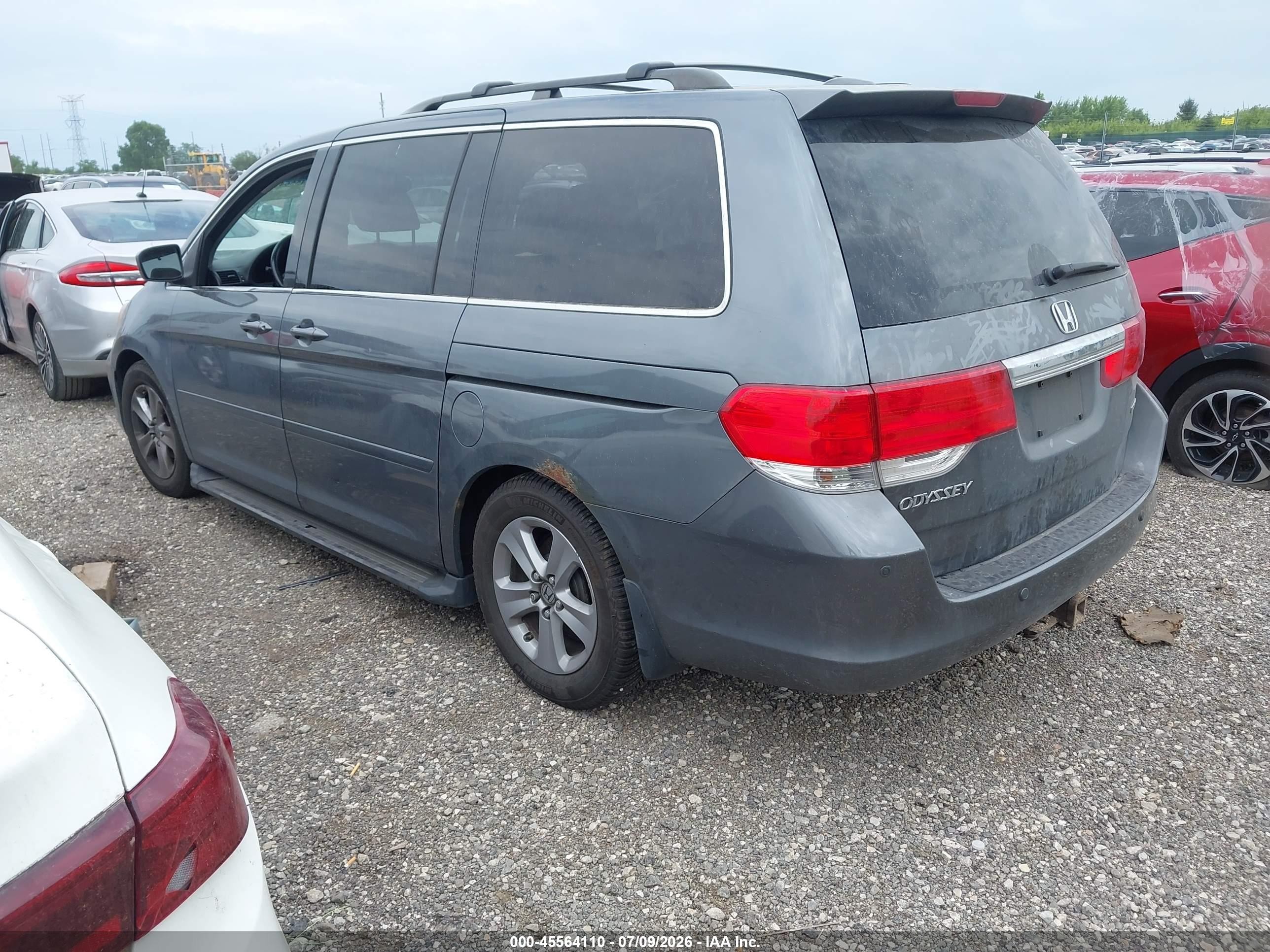 2010 Honda Odyssey Touring Blue vin: 5FNRL3H91AB044773