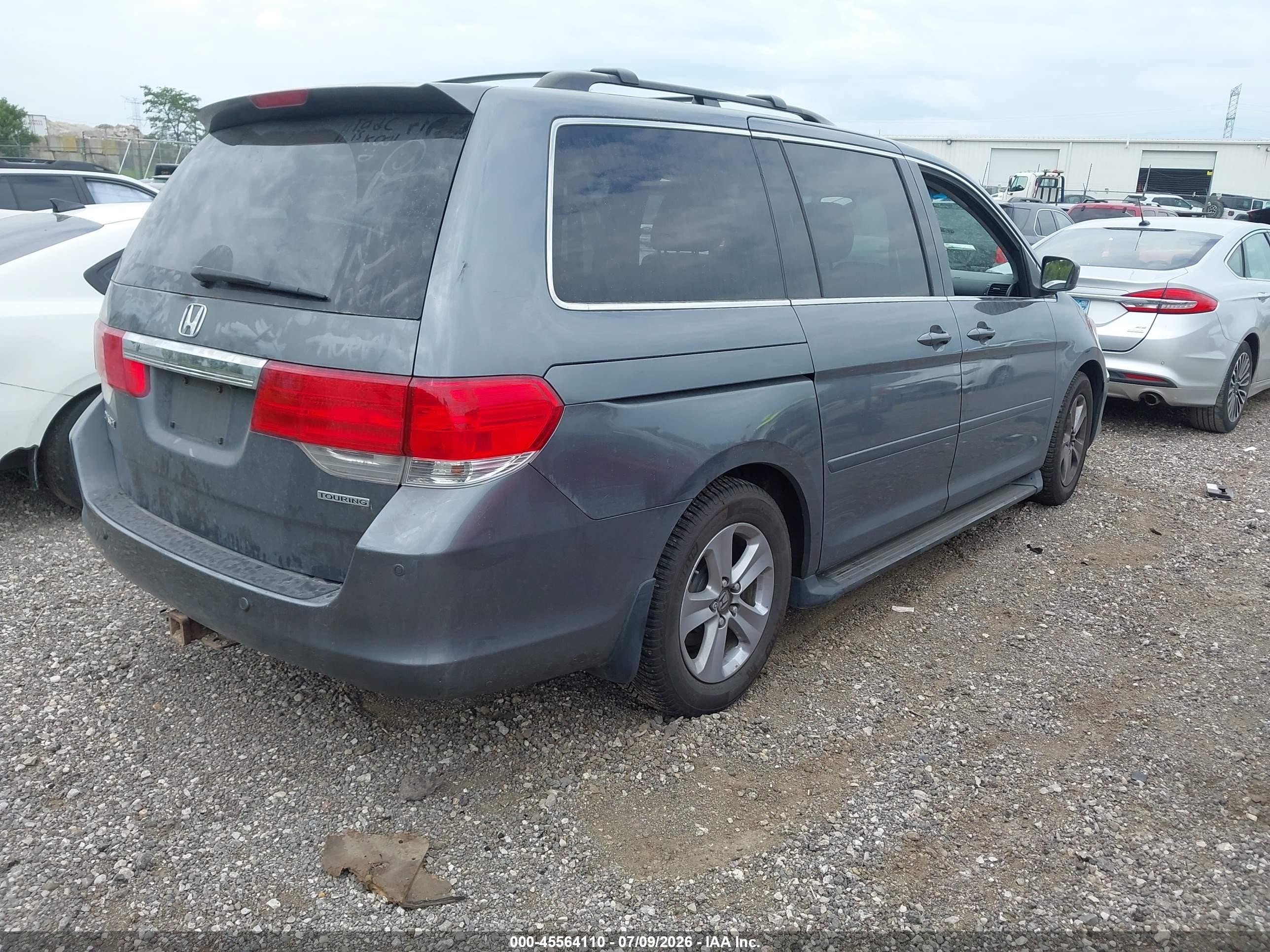 2010 Honda Odyssey Touring Blue vin: 5FNRL3H91AB044773