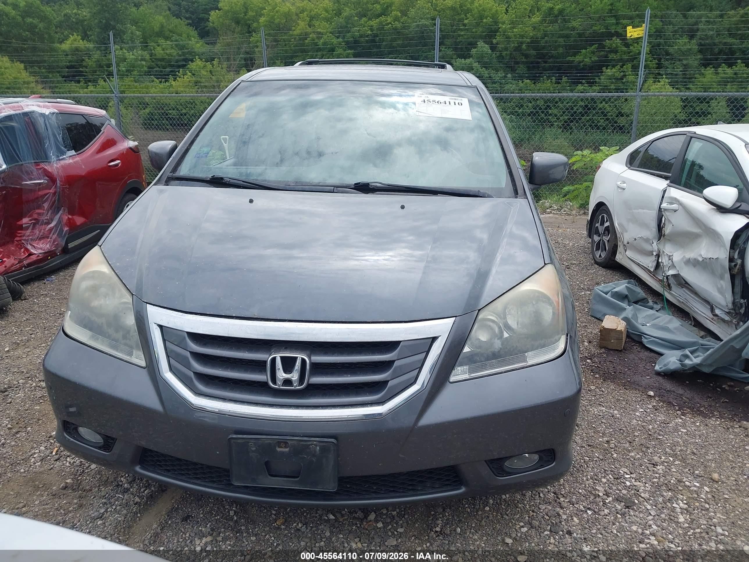 2010 Honda Odyssey Touring Blue vin: 5FNRL3H91AB044773