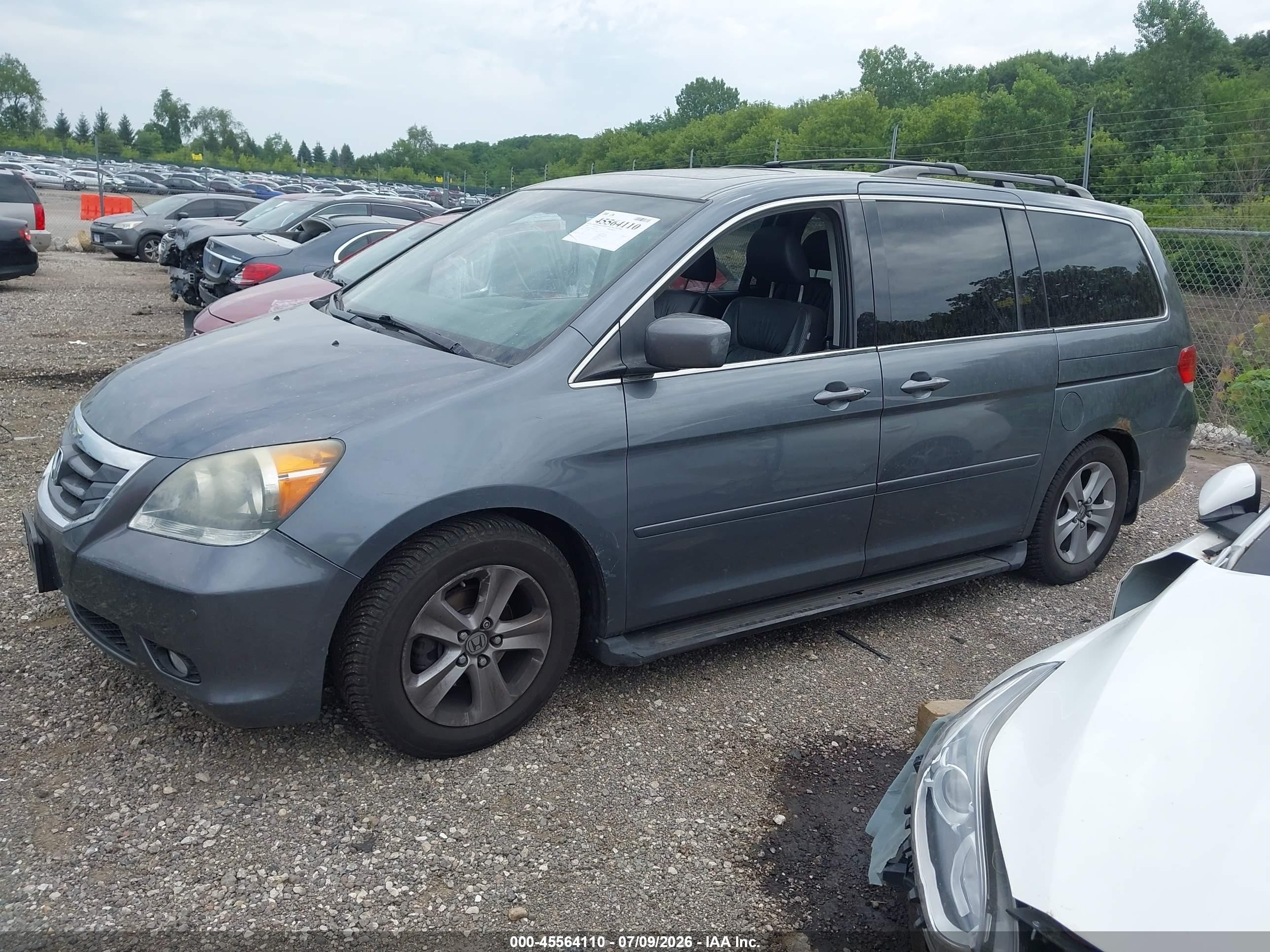 2010 Honda Odyssey Touring Blue vin: 5FNRL3H91AB044773