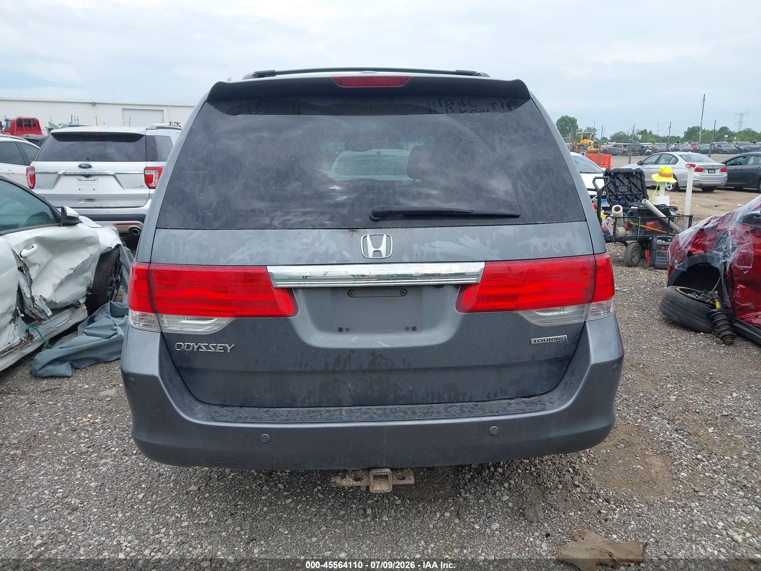 2010 Honda Odyssey Touring Blue vin: 5FNRL3H91AB044773