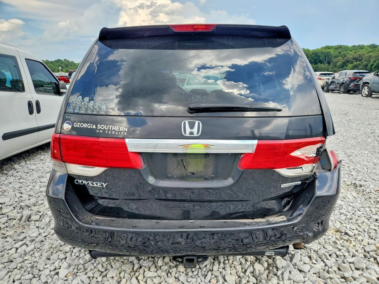 2010 Honda Odyssey Touring Black vin: 5FNRL3H91AB056292