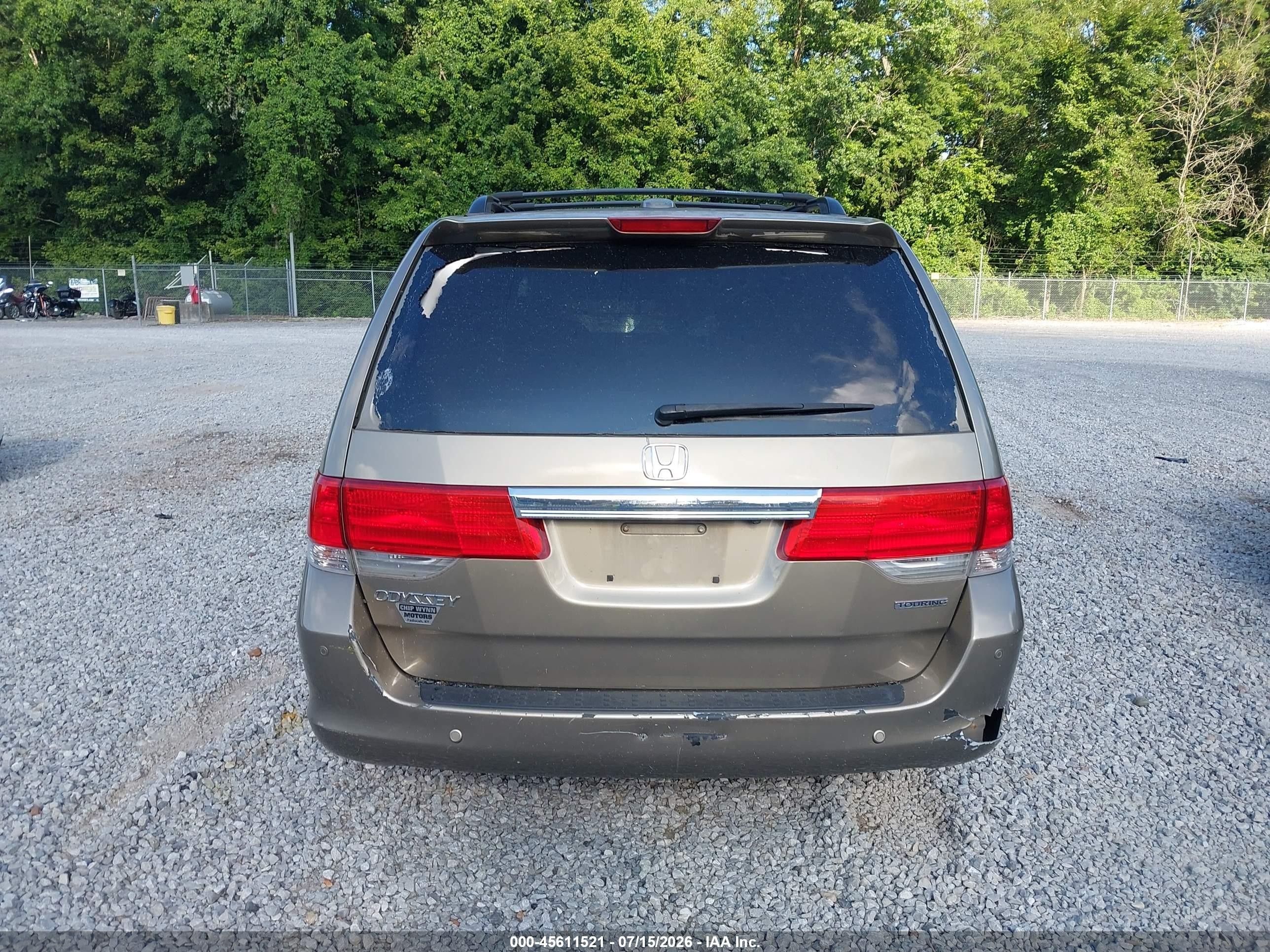 2010 Honda Odyssey Touring Brown vin: 5FNRL3H91AB065123