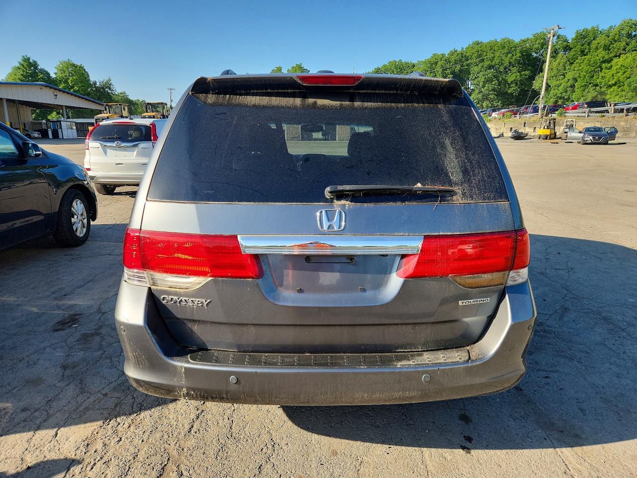 2010 Honda Odyssey Touring Gray vin: 5FNRL3H91AB083962