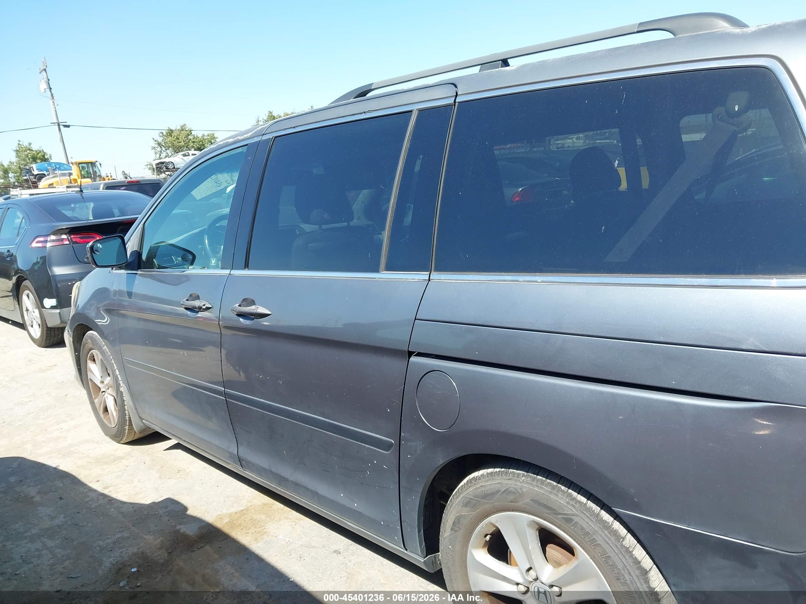 2010 Honda Odyssey Touring Gray vin: 5FNRL3H92AB063946