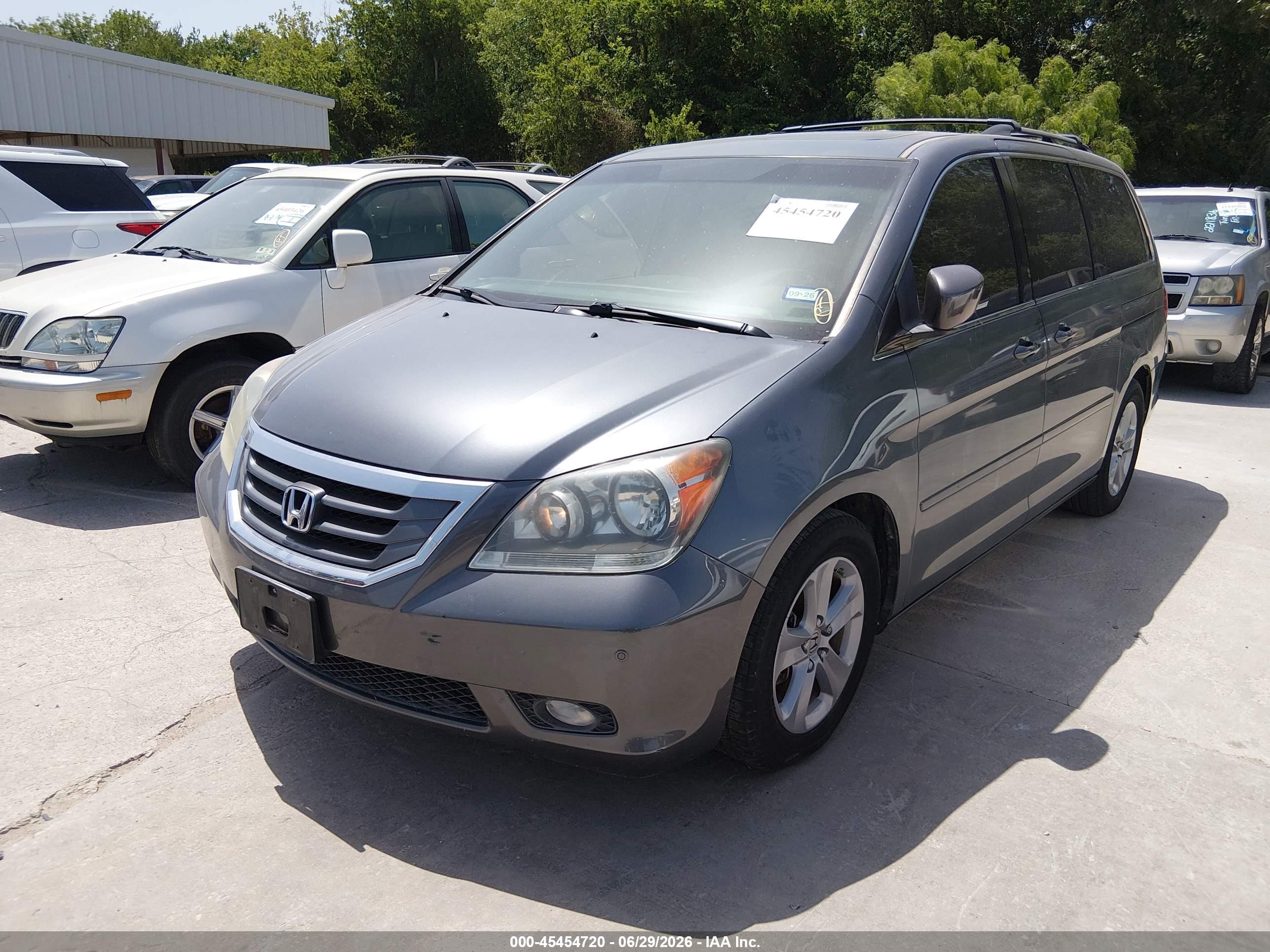 2010 Honda Odyssey Touring Blue vin: 5FNRL3H93AB018899