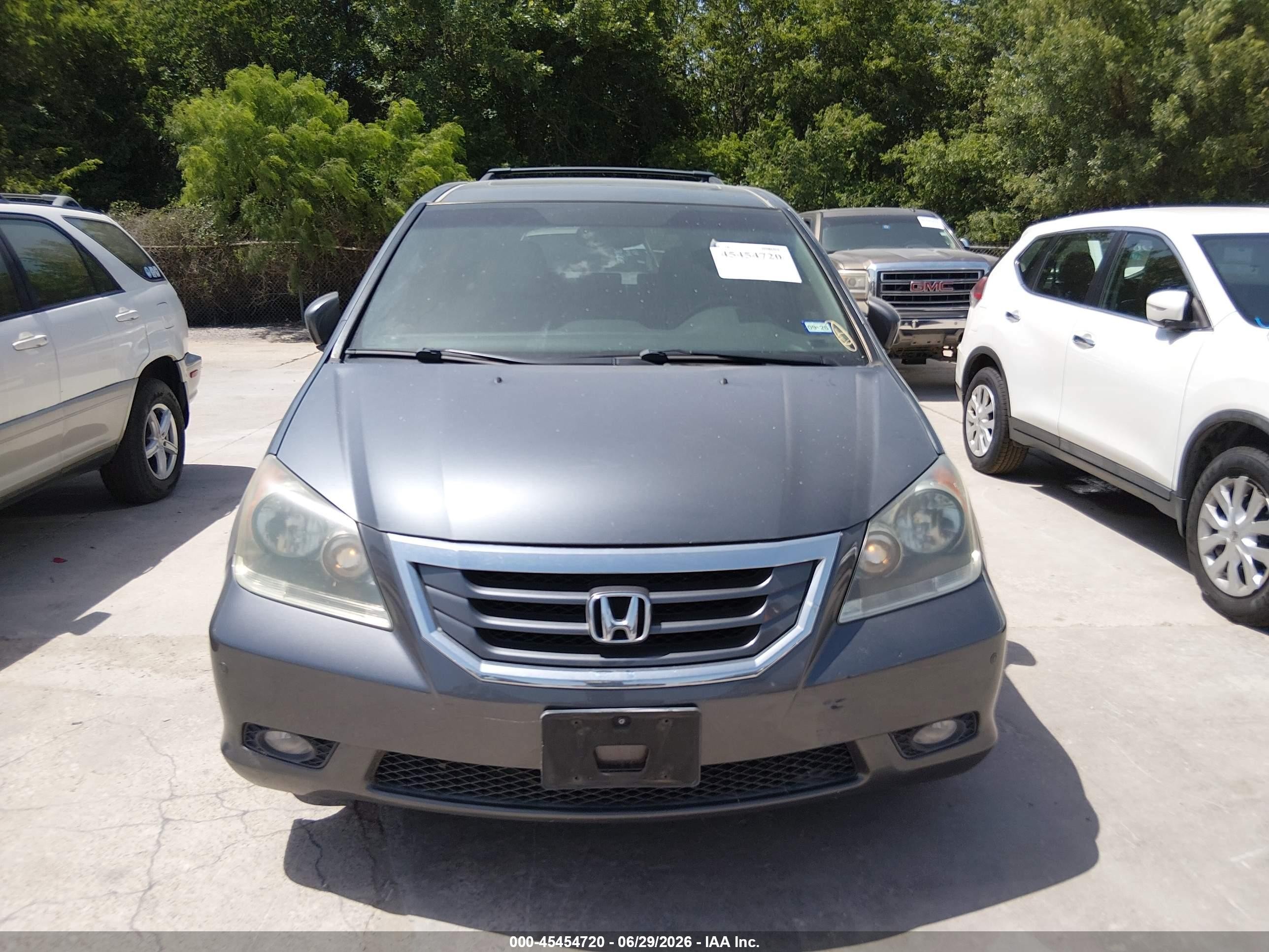 2010 Honda Odyssey Touring Blue vin: 5FNRL3H93AB018899