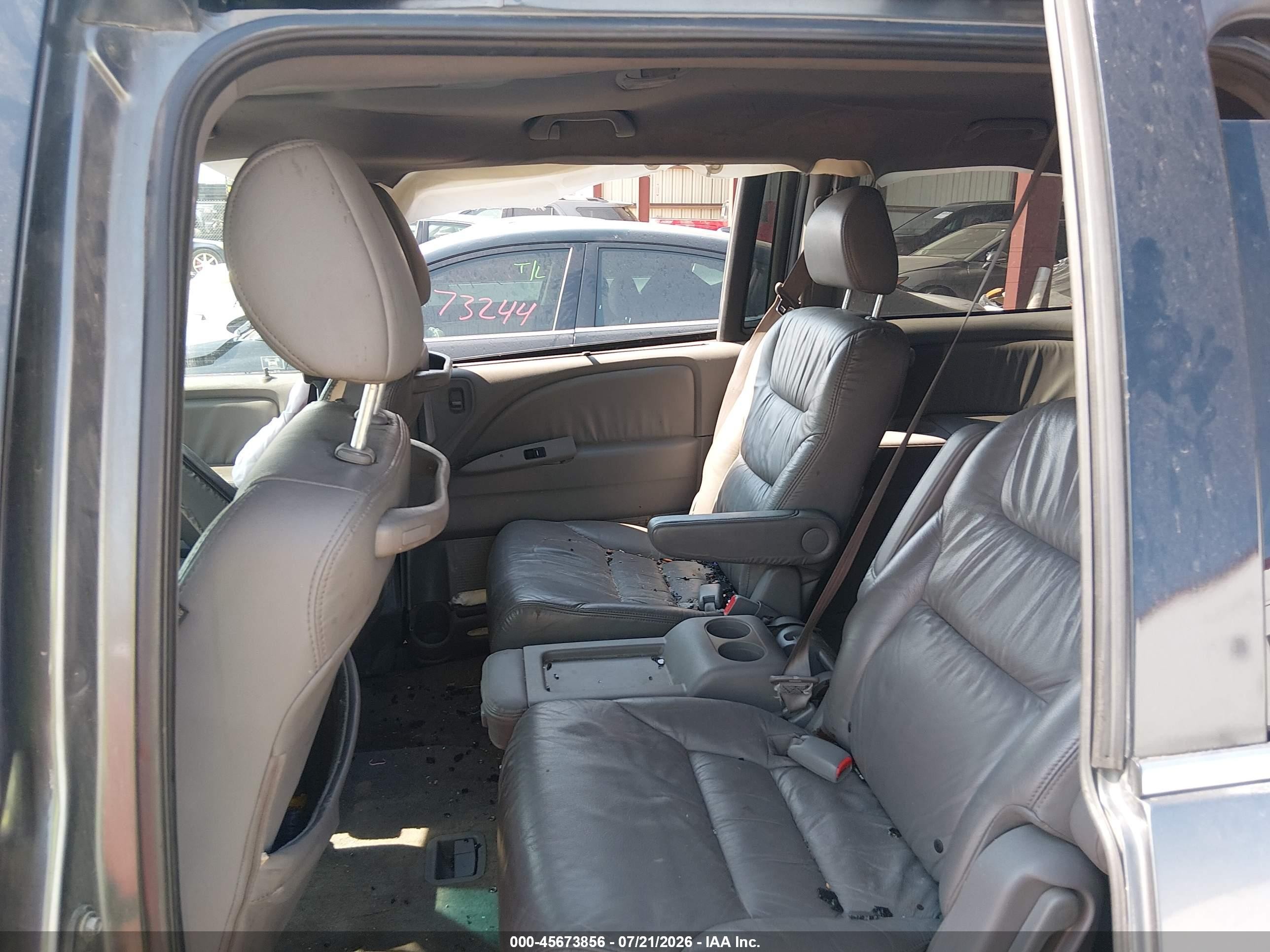 2010 Honda Odyssey Touring Gray vin: 5FNRL3H93AB080142