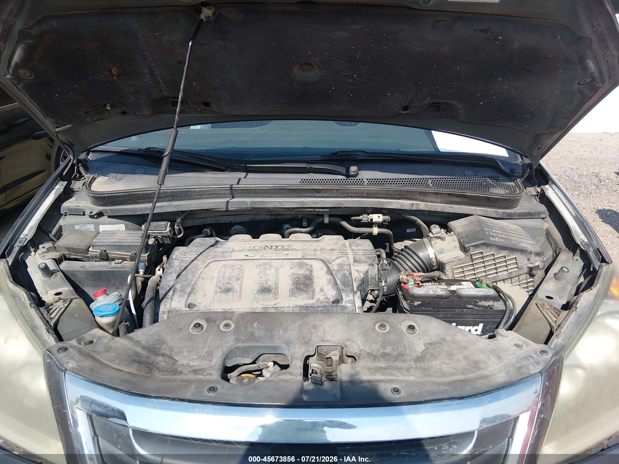 2010 Honda Odyssey Touring Gray vin: 5FNRL3H93AB080142