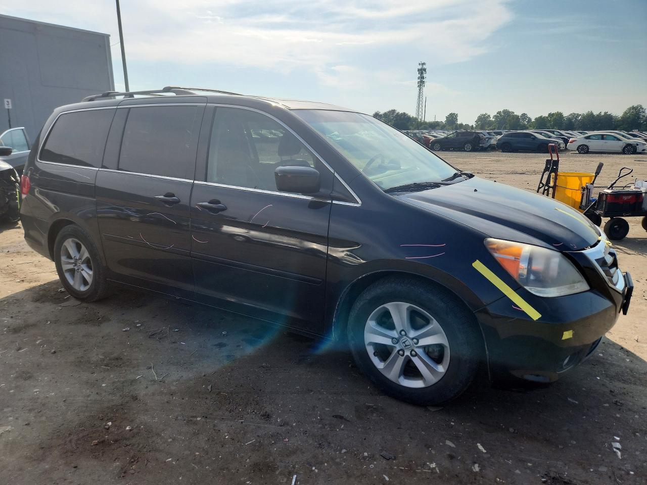 2010 Honda Odyssey Touring Black vin: 5FNRL3H94AB091120