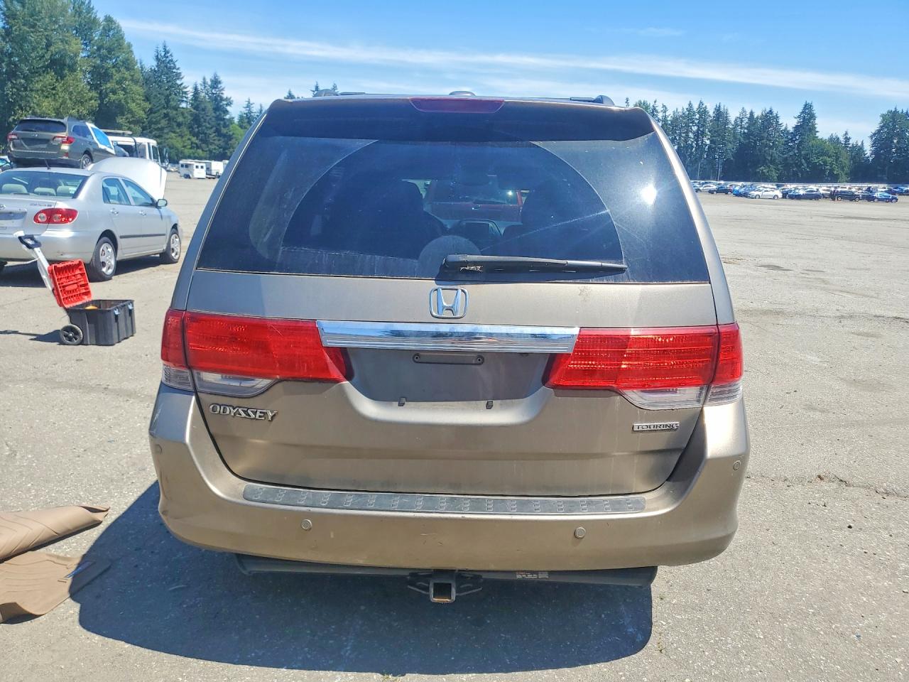 2010 Honda Odyssey Touring Желто-коричневый vin: 5FNRL3H96AB004902