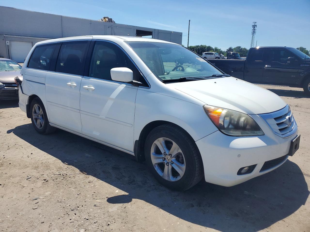 2010 Honda Odyssey Touring White vin: 5FNRL3H96AB047345