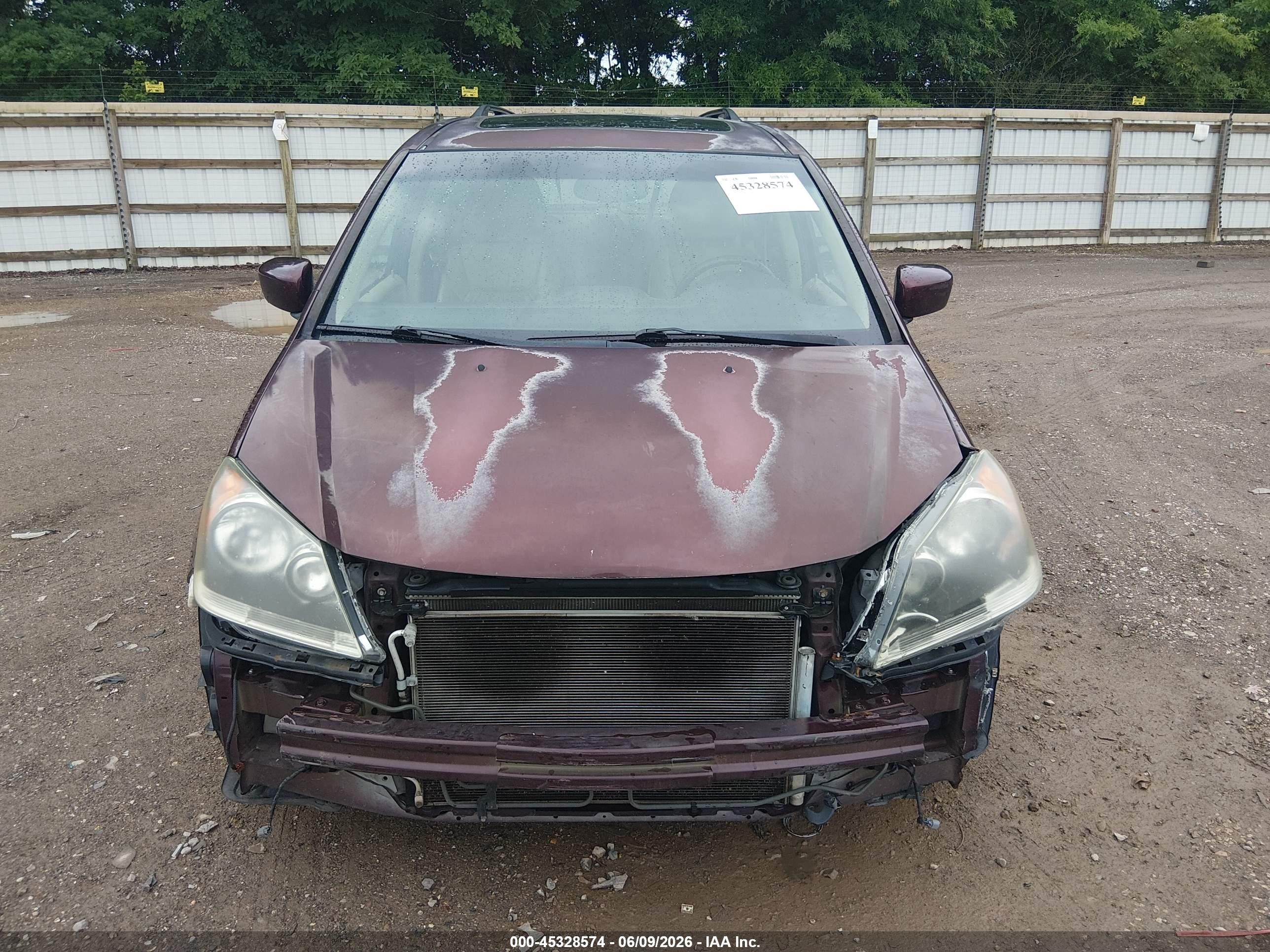 2010 Honda Odyssey Touring Maroon vin: 5FNRL3H96AB056661