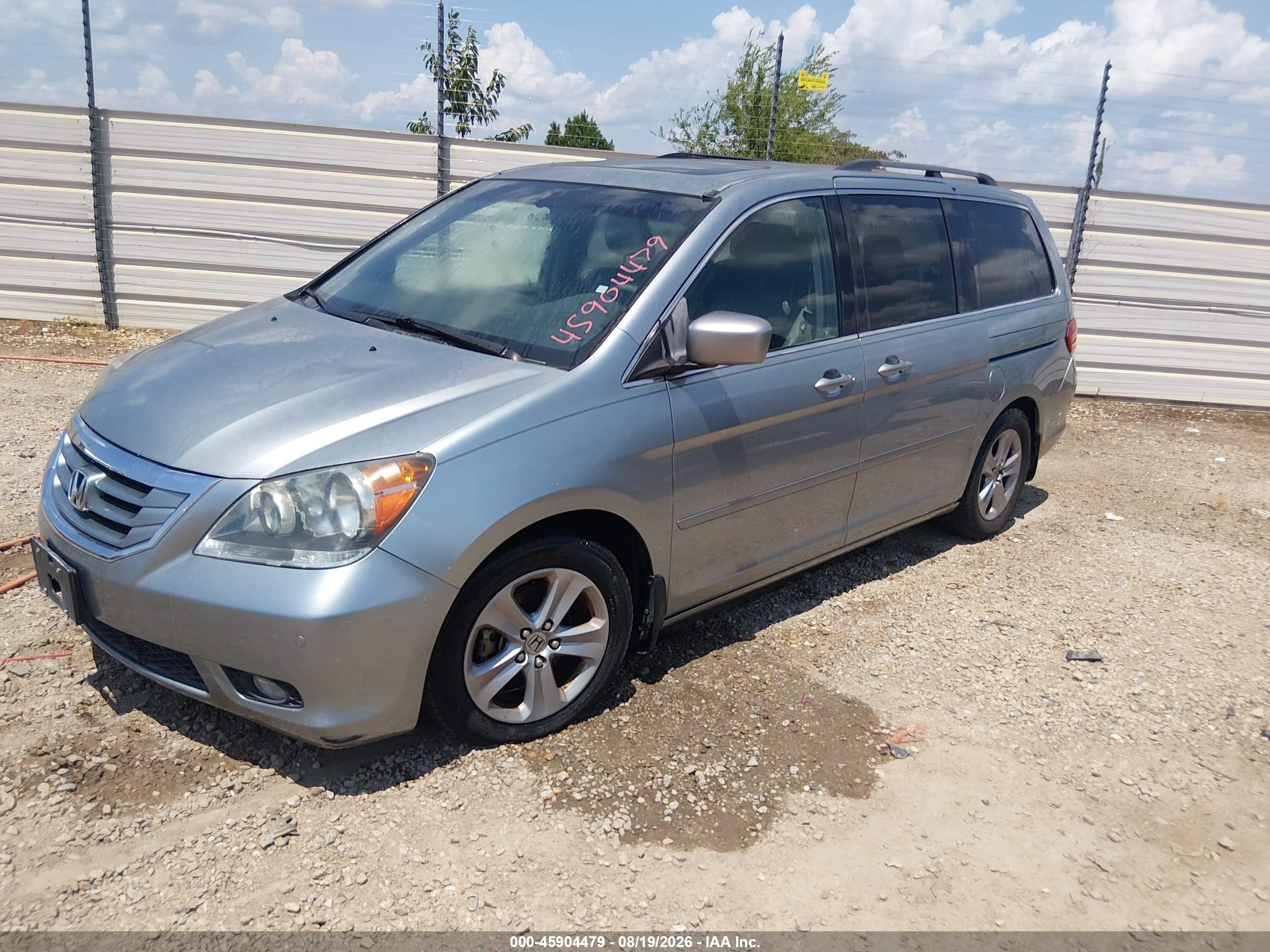 2010 Honda Odyssey Touring Gray vin: 5FNRL3H96AB061763