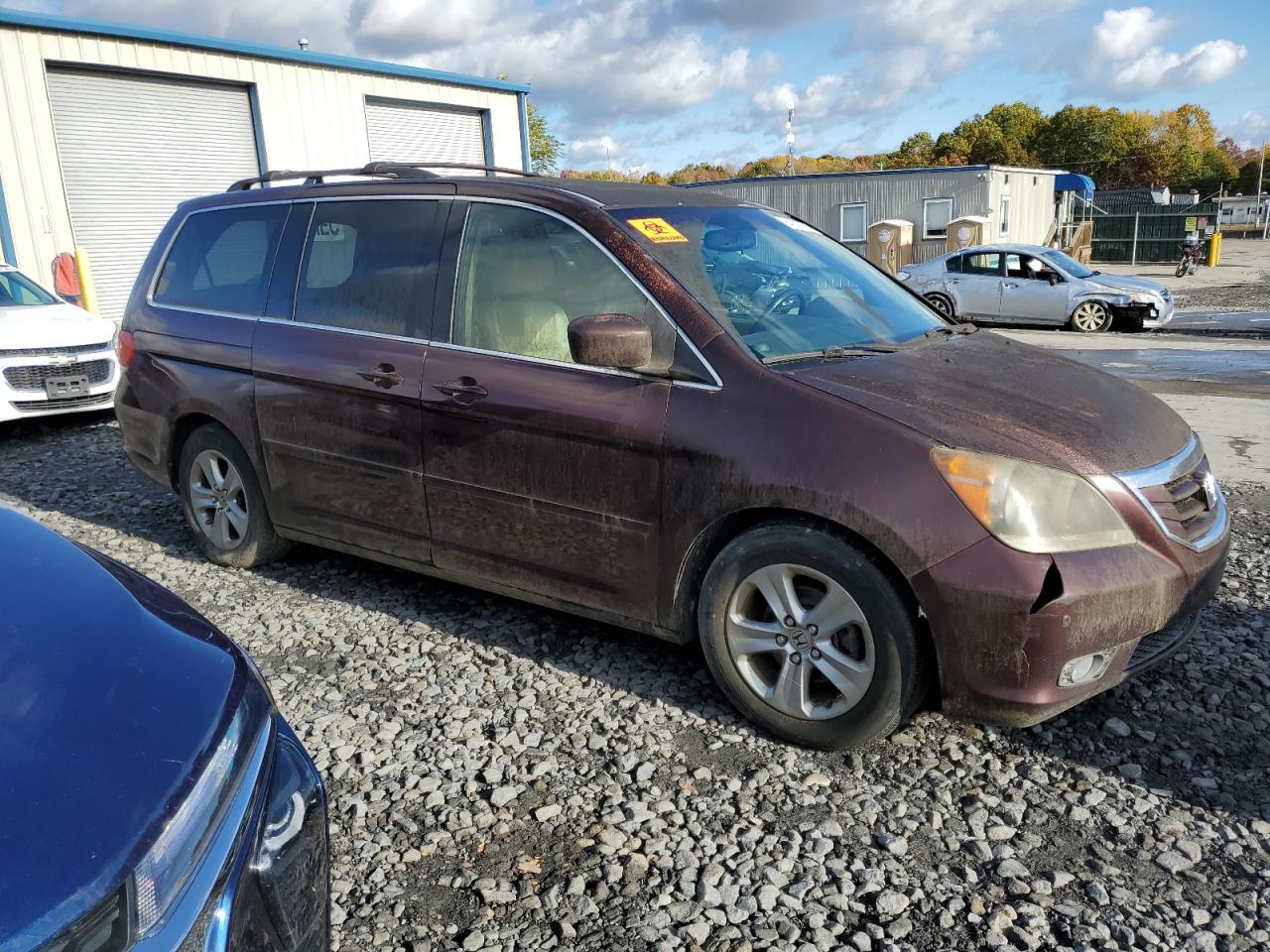 2010 Honda Odyssey Touring Burgundy vin: 5FNRL3H97AB017089