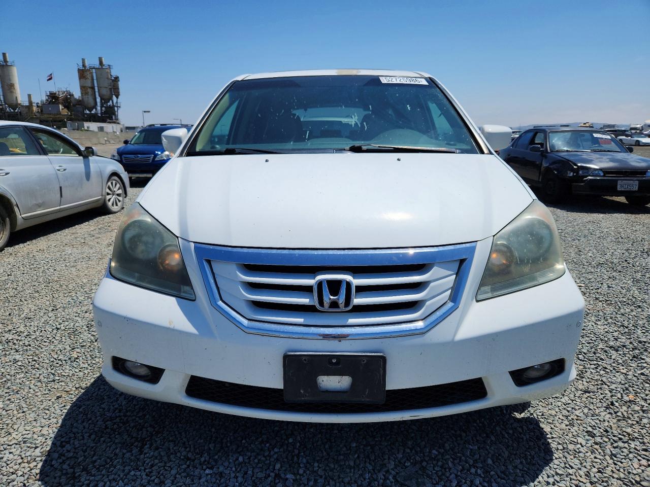2010 Honda Odyssey Touring White vin: 5FNRL3H98AB055544