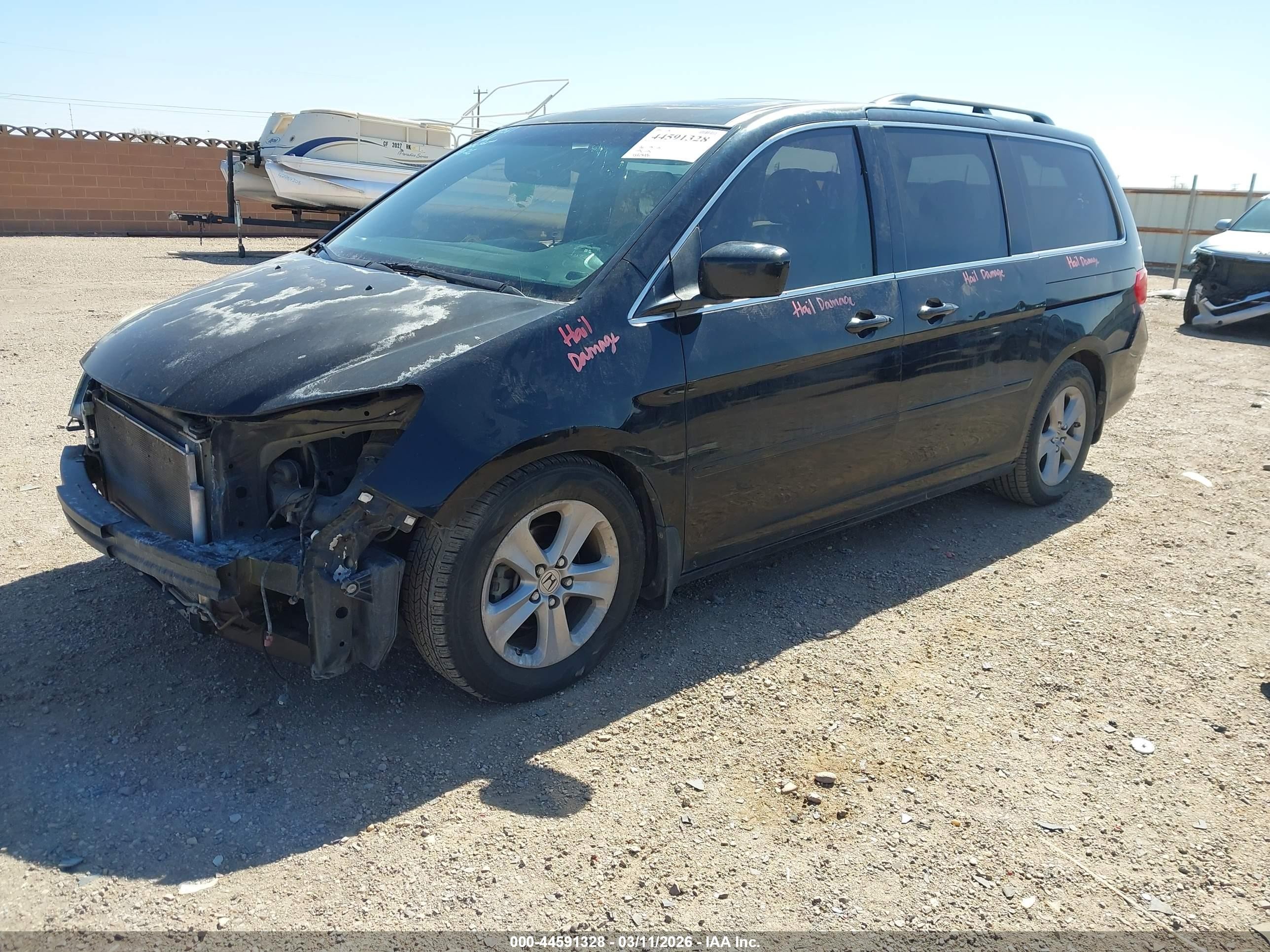 2010 Honda Odyssey Touring Черный vin: 5FNRL3H99AB067914