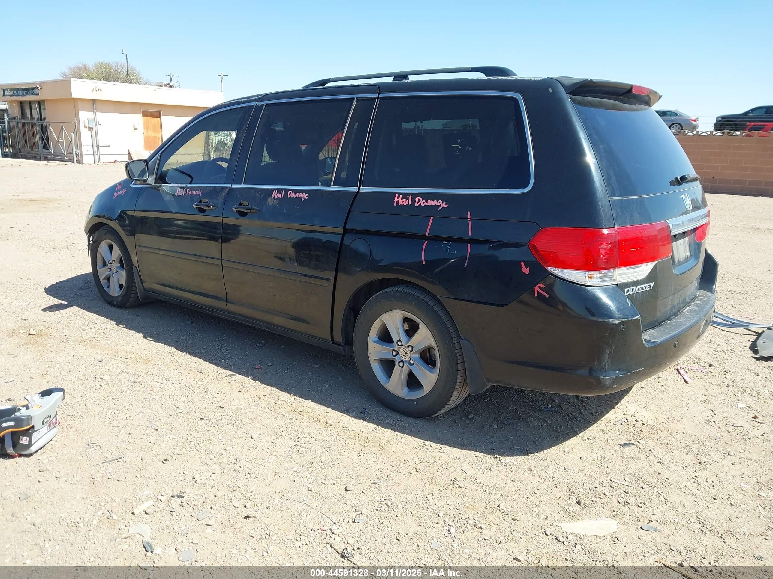 2010 Honda Odyssey Touring Черный vin: 5FNRL3H99AB067914