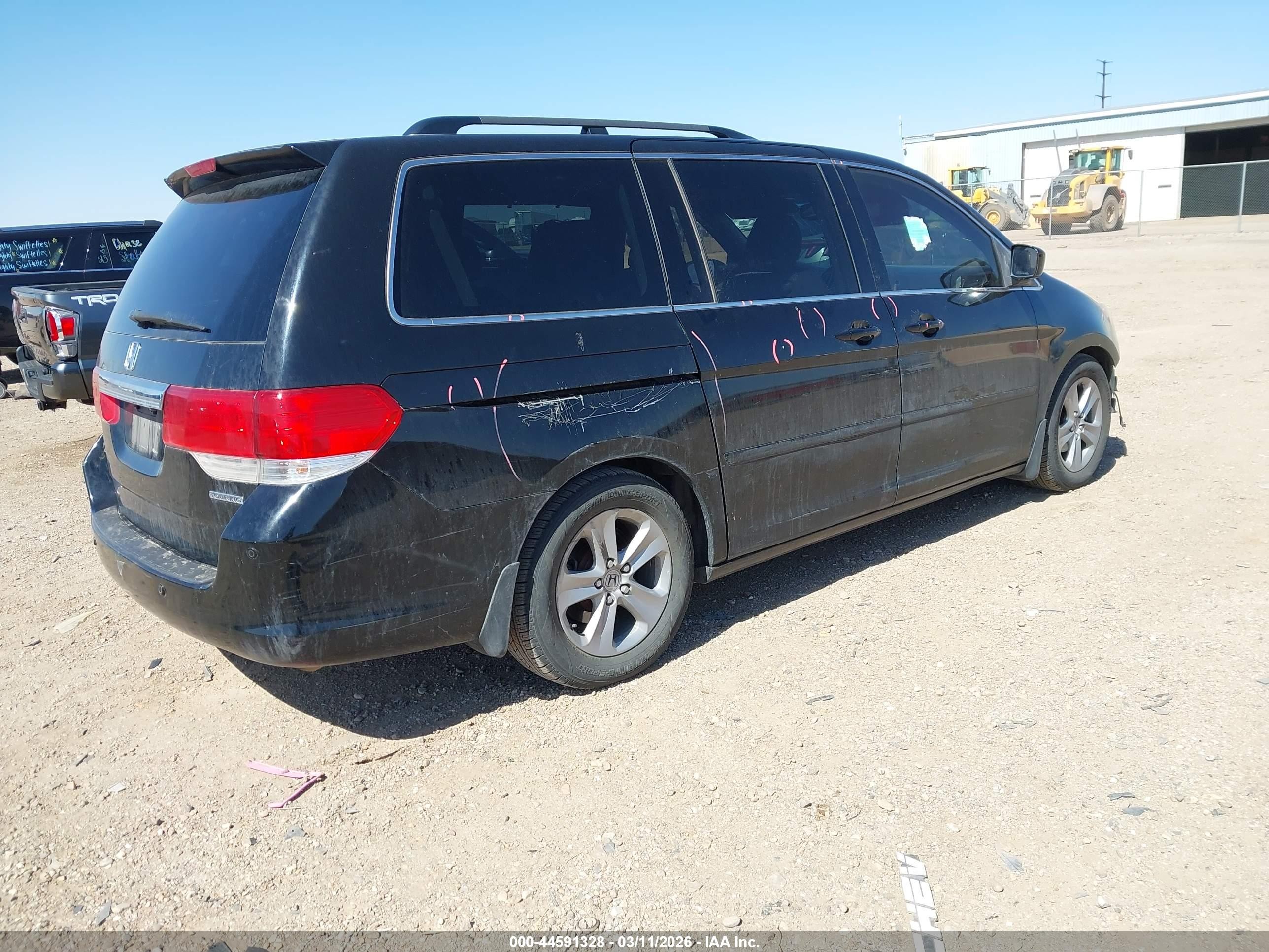 2010 Honda Odyssey Touring Черный vin: 5FNRL3H99AB067914