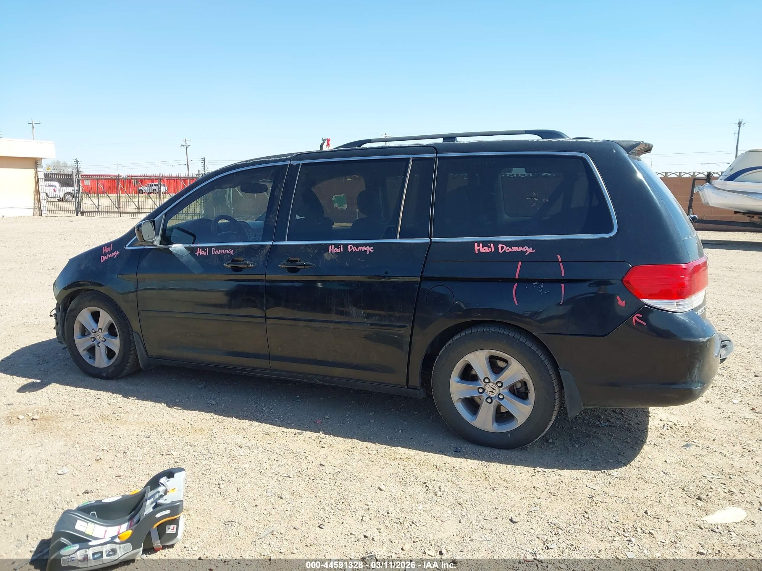 2010 Honda Odyssey Touring Черный vin: 5FNRL3H99AB067914