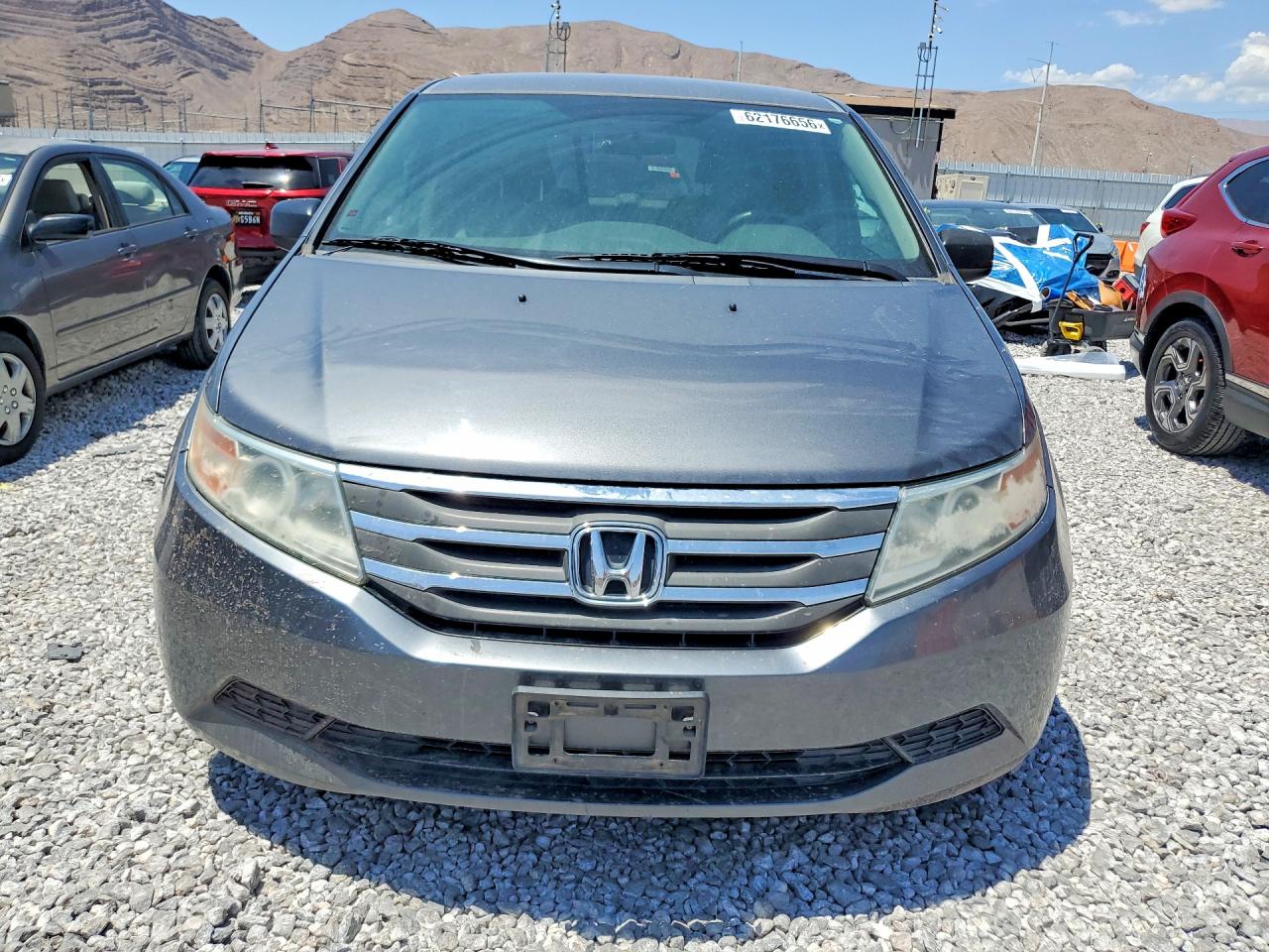 2011 Honda Odyssey Lx Gray vin: 5FNRL5H20BB090675
