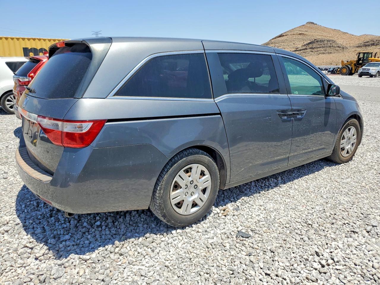 2011 Honda Odyssey Lx Gray vin: 5FNRL5H20BB090675