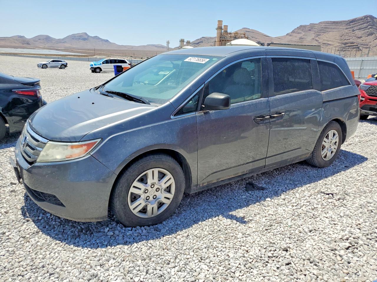 2011 Honda Odyssey Lx Gray vin: 5FNRL5H20BB090675