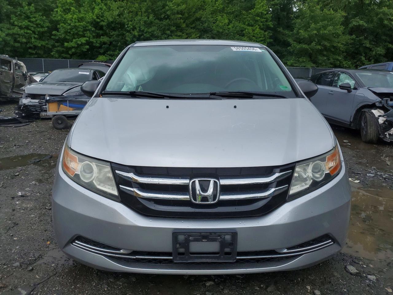 2014 Honda Odyssey Lx Silver vin: 5FNRL5H20EB010327