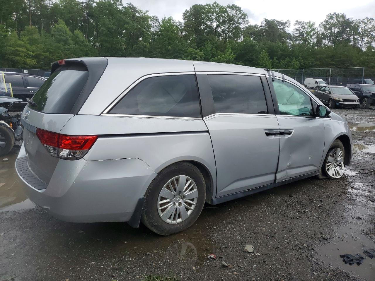 2014 Honda Odyssey Lx Silver vin: 5FNRL5H20EB010327