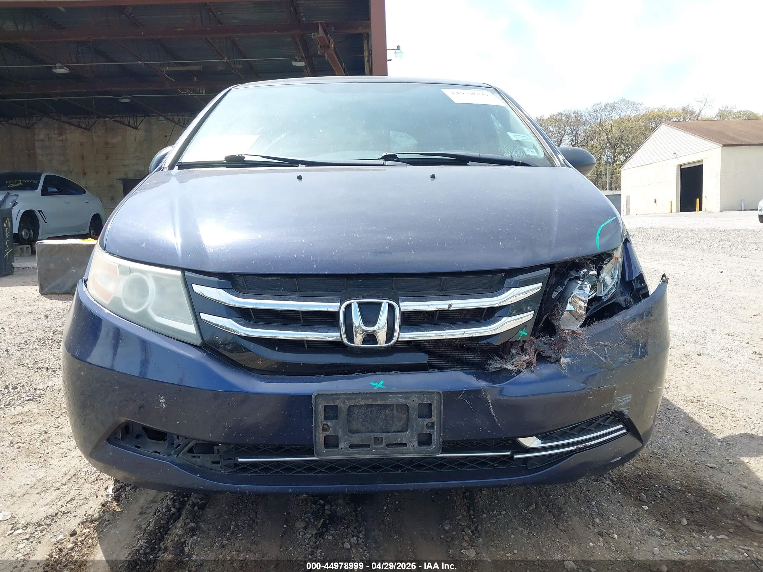 2014 Honda Odyssey Lx Blue vin: 5FNRL5H20EB013065