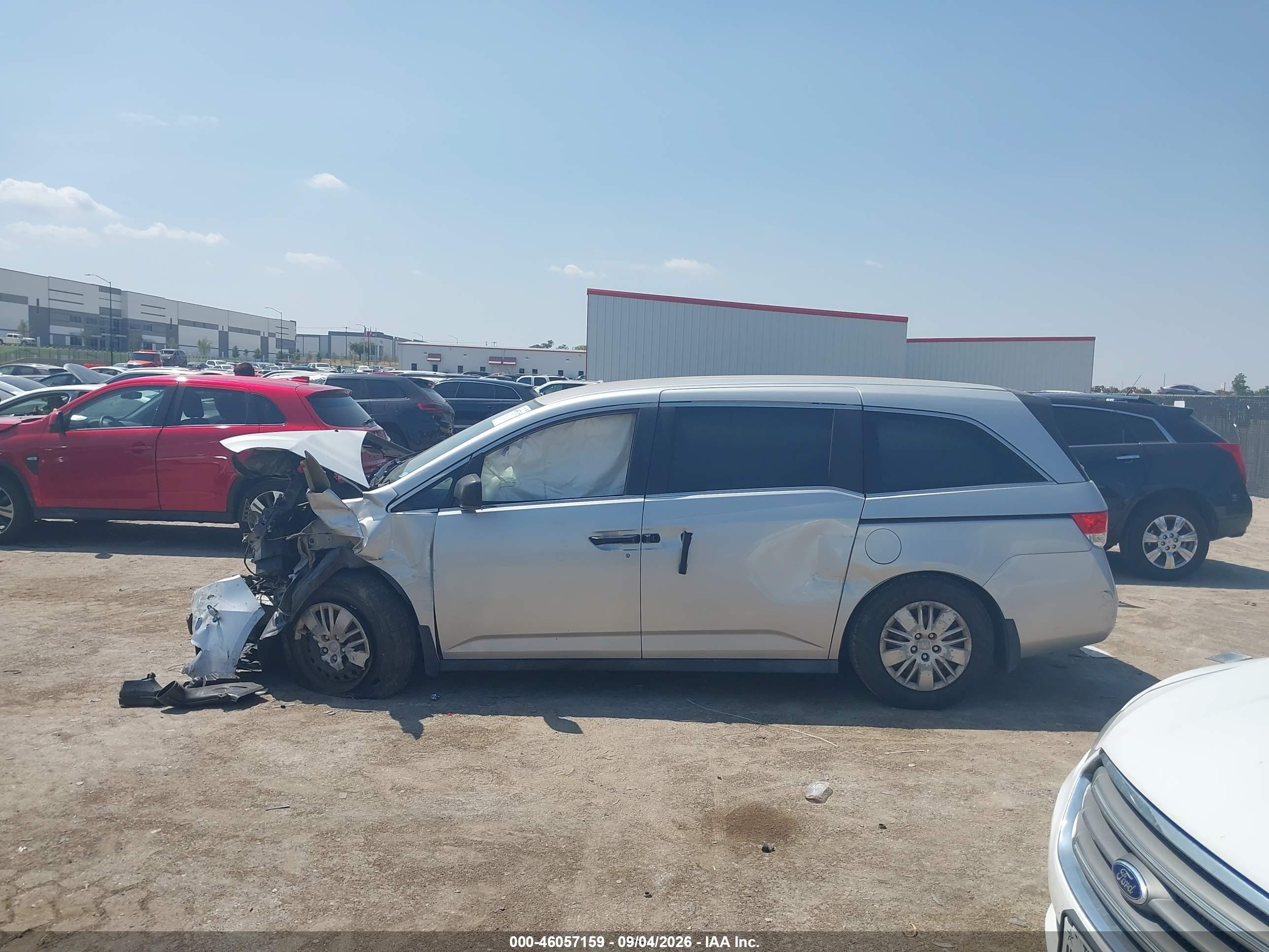 2014 Honda Odyssey Lx Silver vin: 5FNRL5H20EB037477