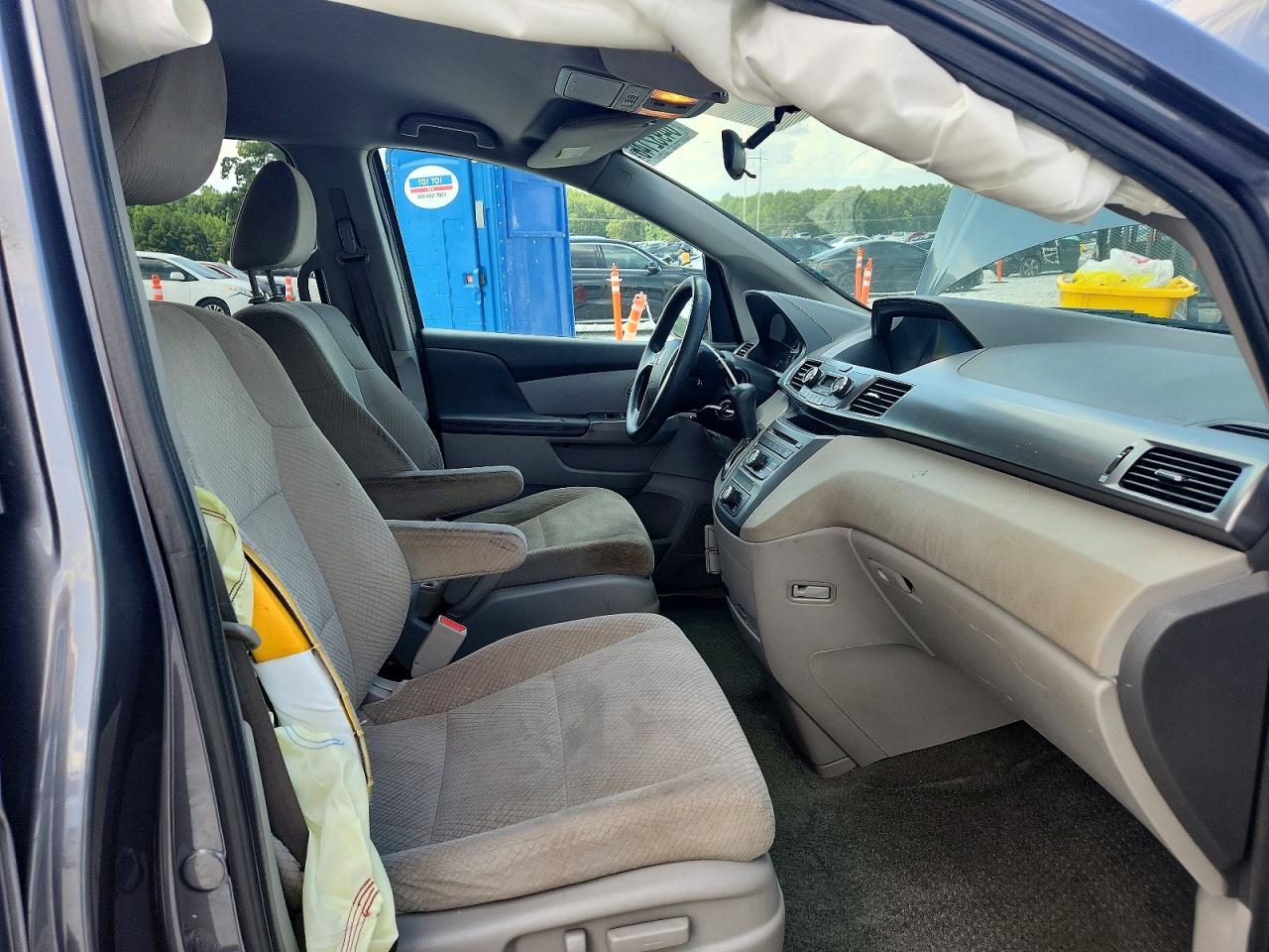 2014 Honda Odyssey Lx Gray vin: 5FNRL5H20EB101372