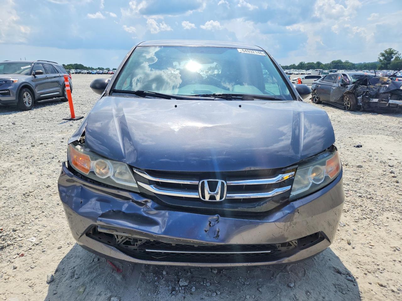 2014 Honda Odyssey Lx Gray vin: 5FNRL5H20EB101372