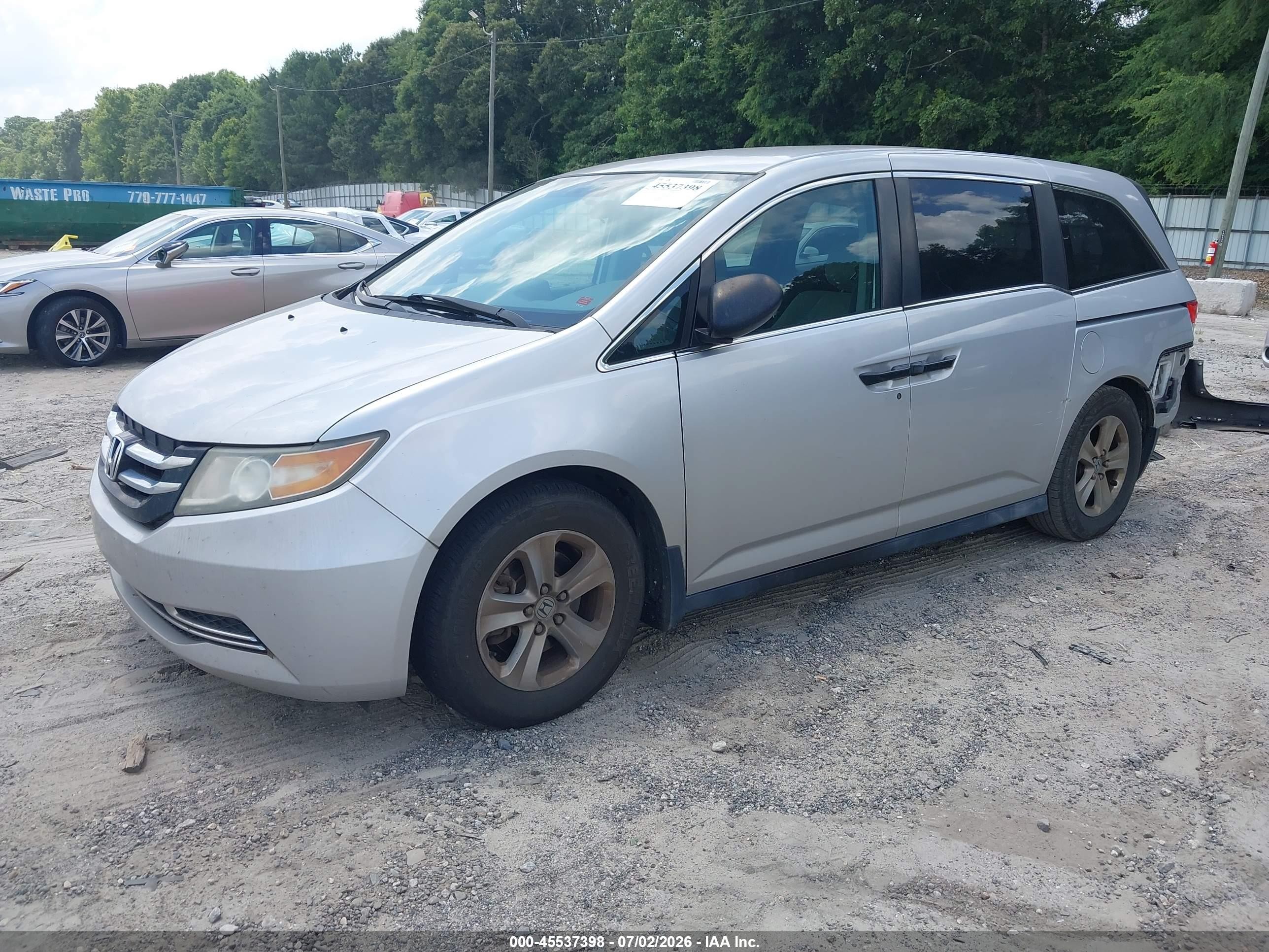 2014 Honda Odyssey Lx Silver vin: 5FNRL5H20EB116793