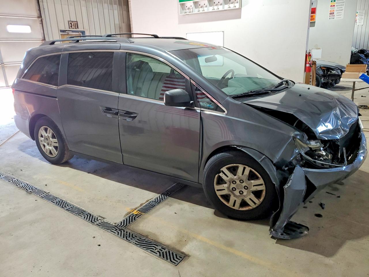 2011 Honda Odyssey Lx Blue vin: 5FNRL5H21BB024815