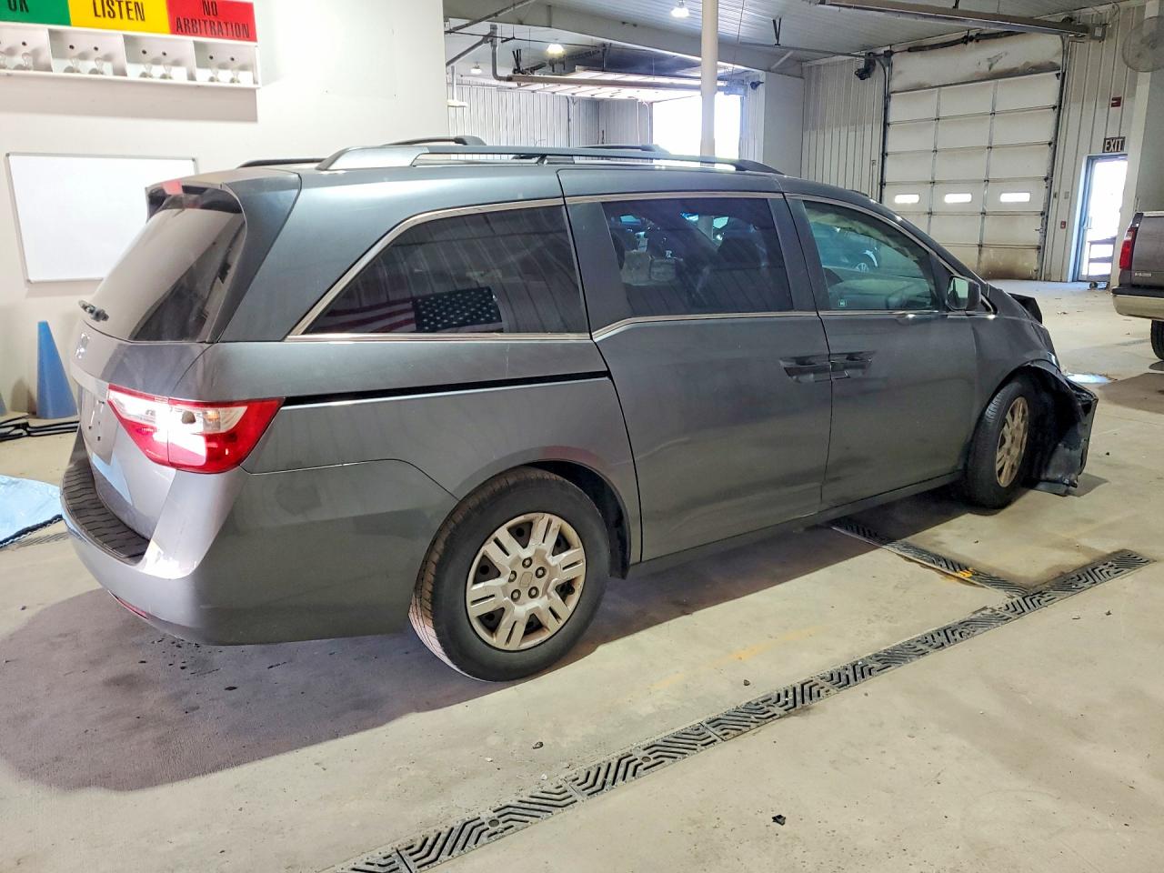 2011 Honda Odyssey Lx Blue vin: 5FNRL5H21BB024815