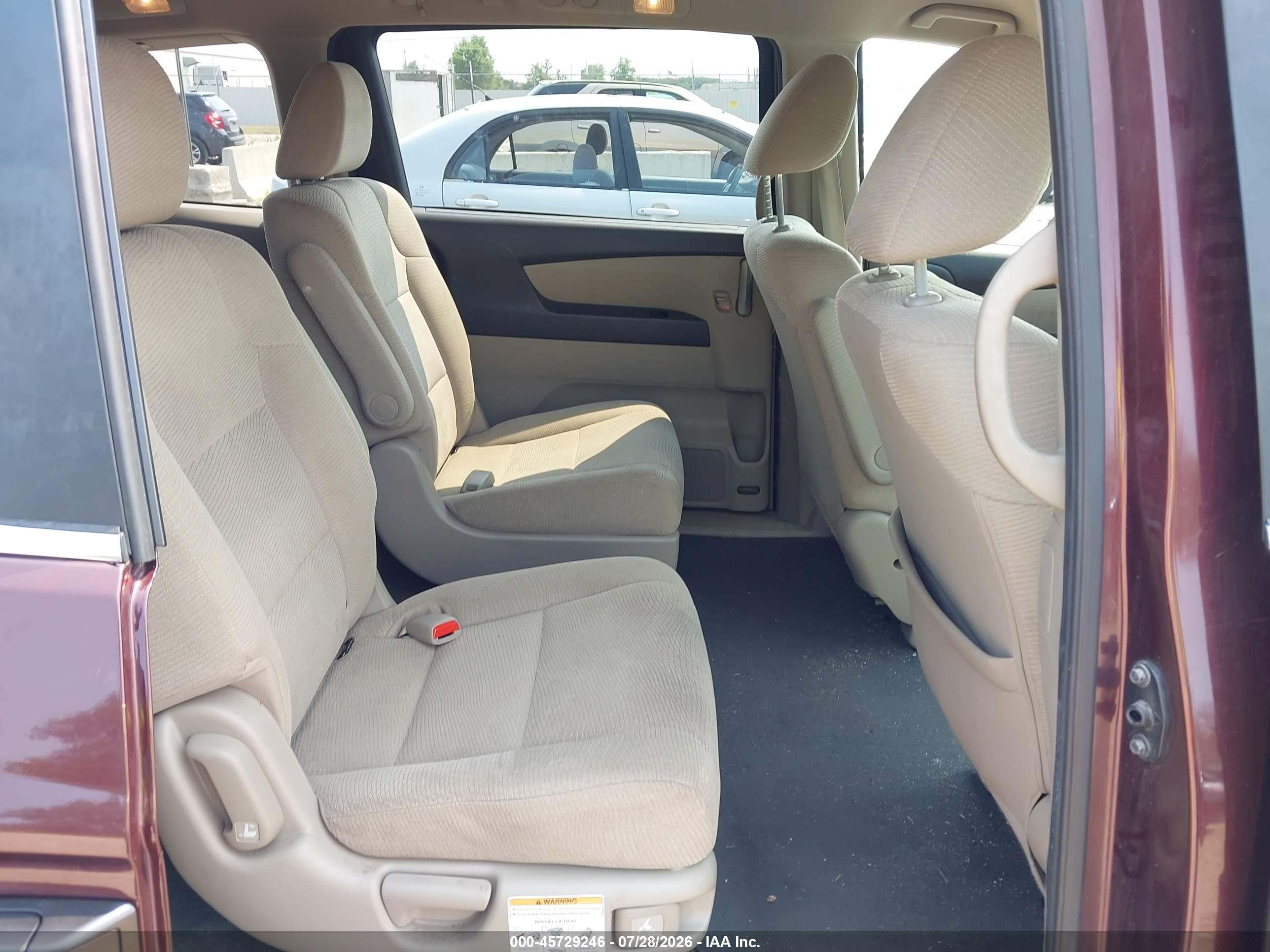 2011 Honda Odyssey Lx Purple vin: 5FNRL5H21BB036687