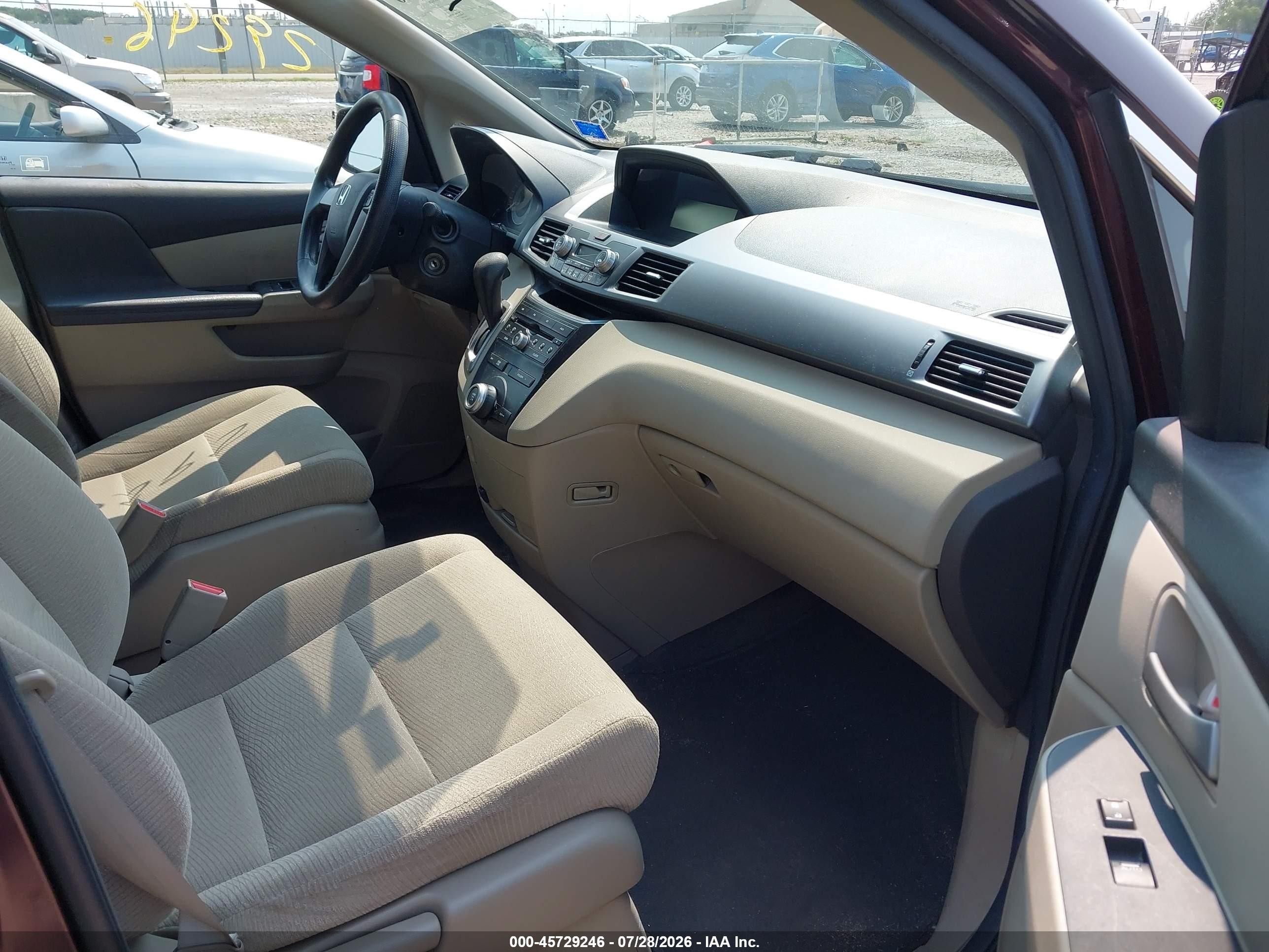 2011 Honda Odyssey Lx Purple vin: 5FNRL5H21BB036687