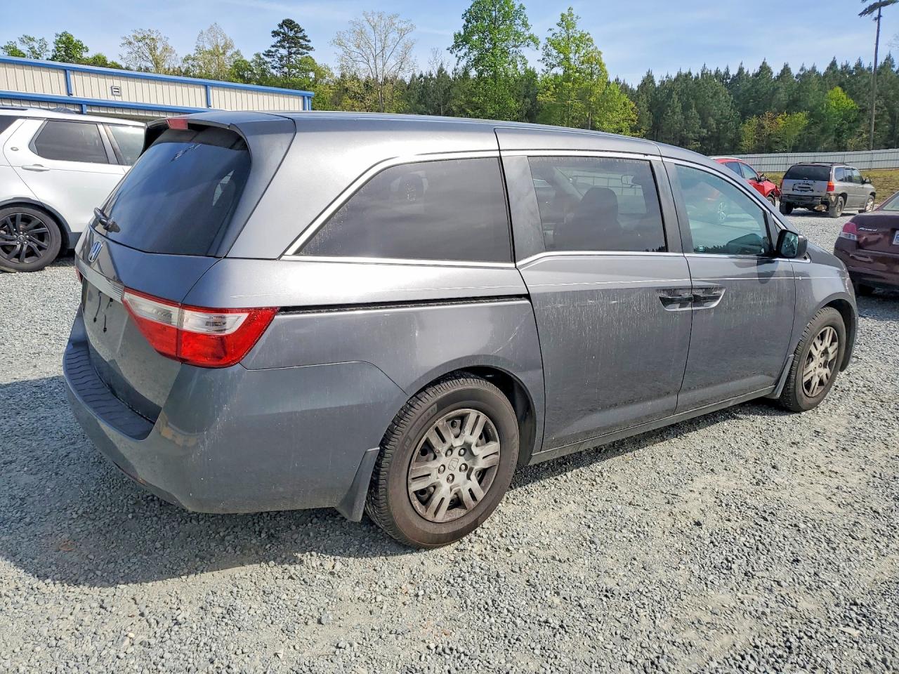 2012 Honda Odyssey Lx Серый vin: 5FNRL5H21CB145636