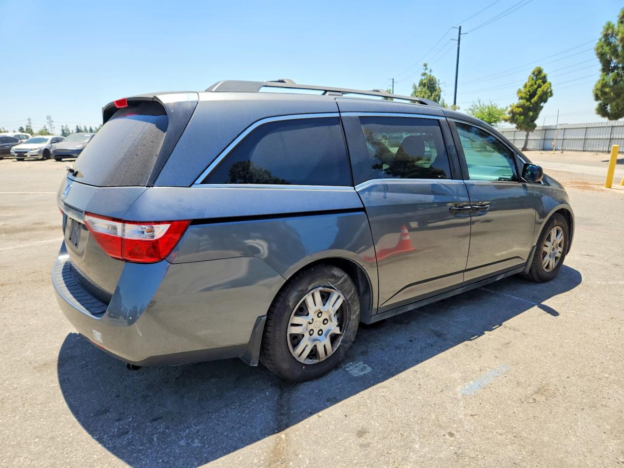 2013 Honda Odyssey Lx Gray vin: 5FNRL5H21DB013848
