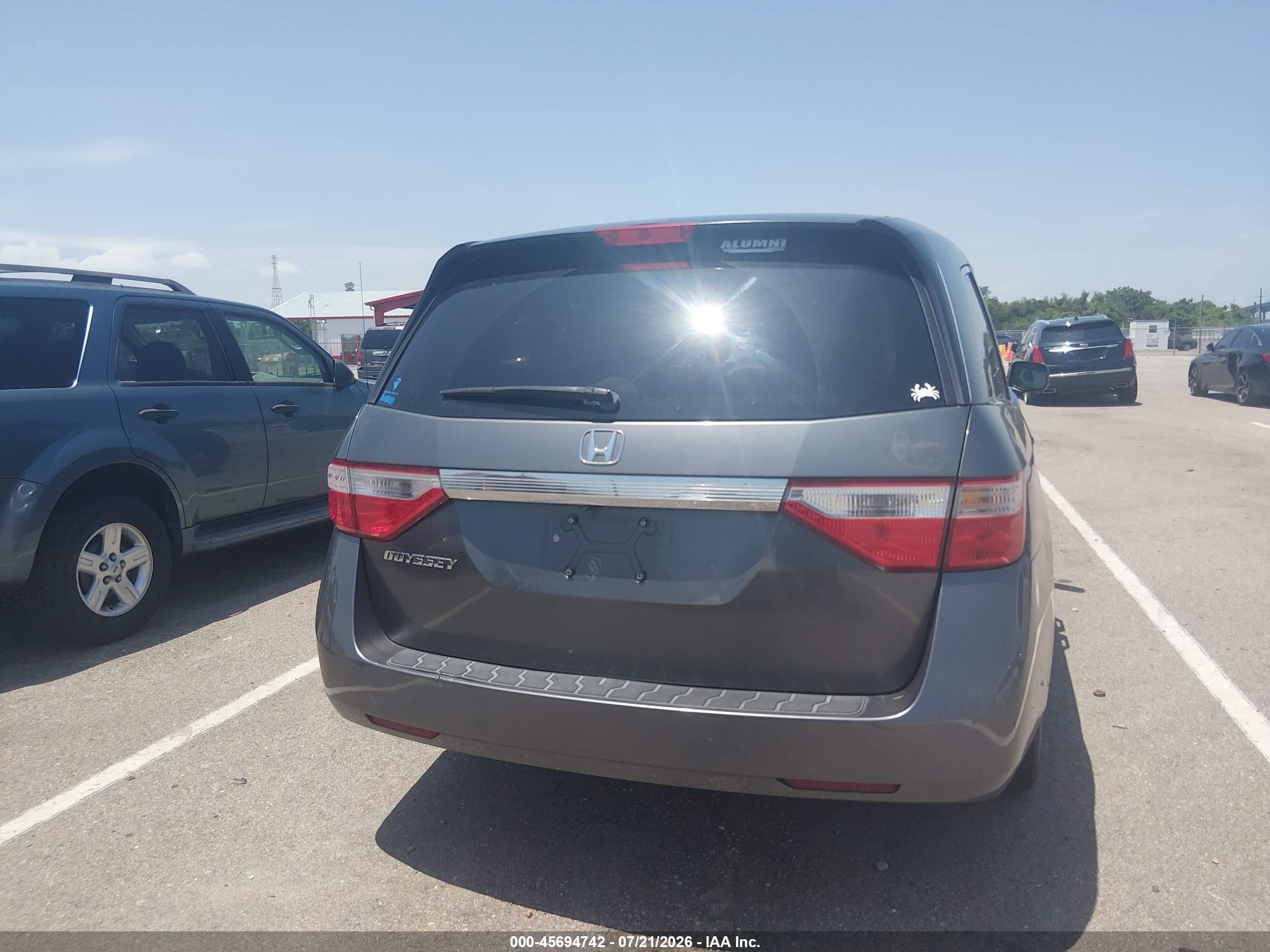 2013 Honda Odyssey Lx Серый vin: 5FNRL5H21DB025059