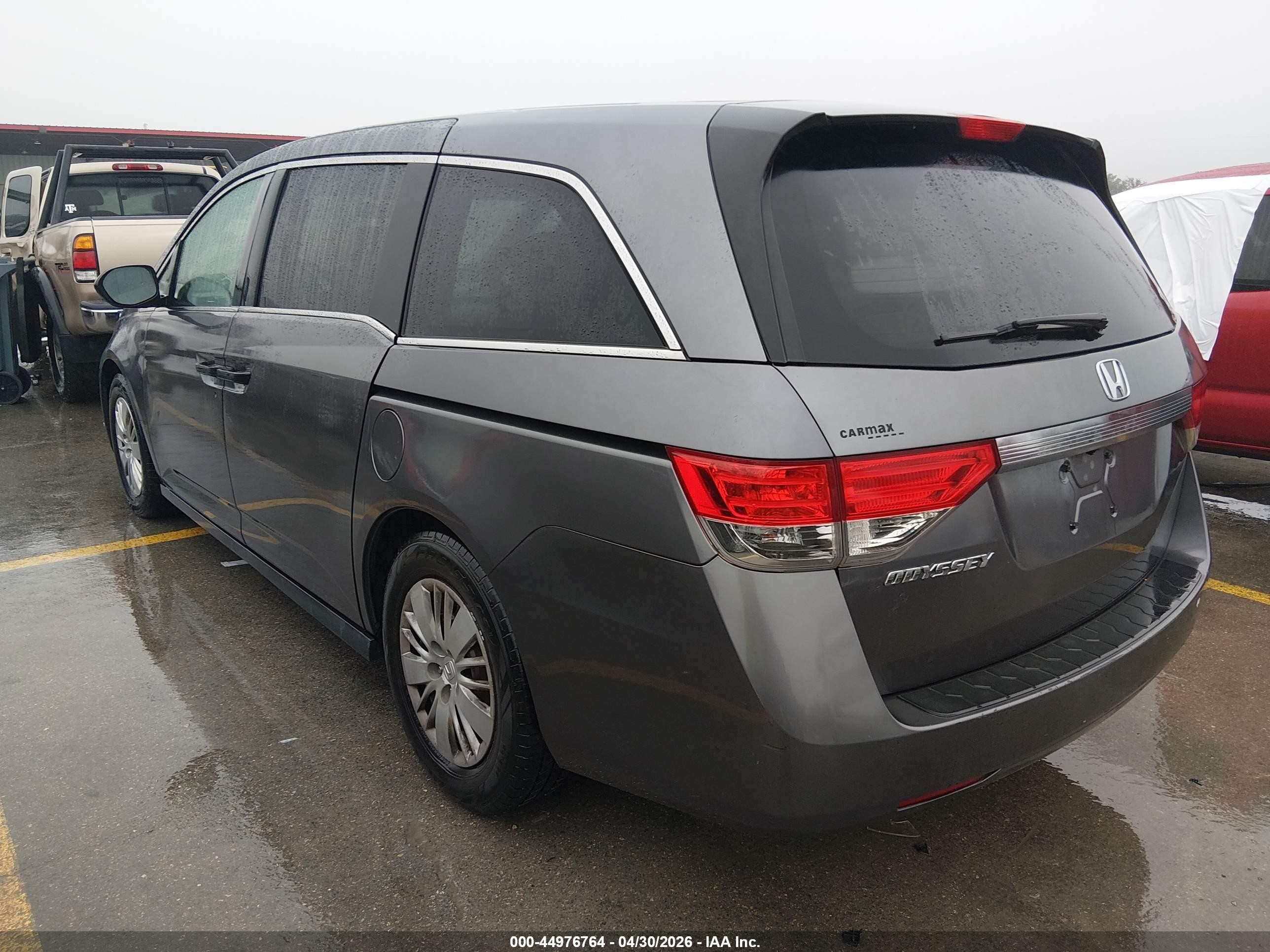 2014 Honda Odyssey Lx Gray vin: 5FNRL5H21EB011177