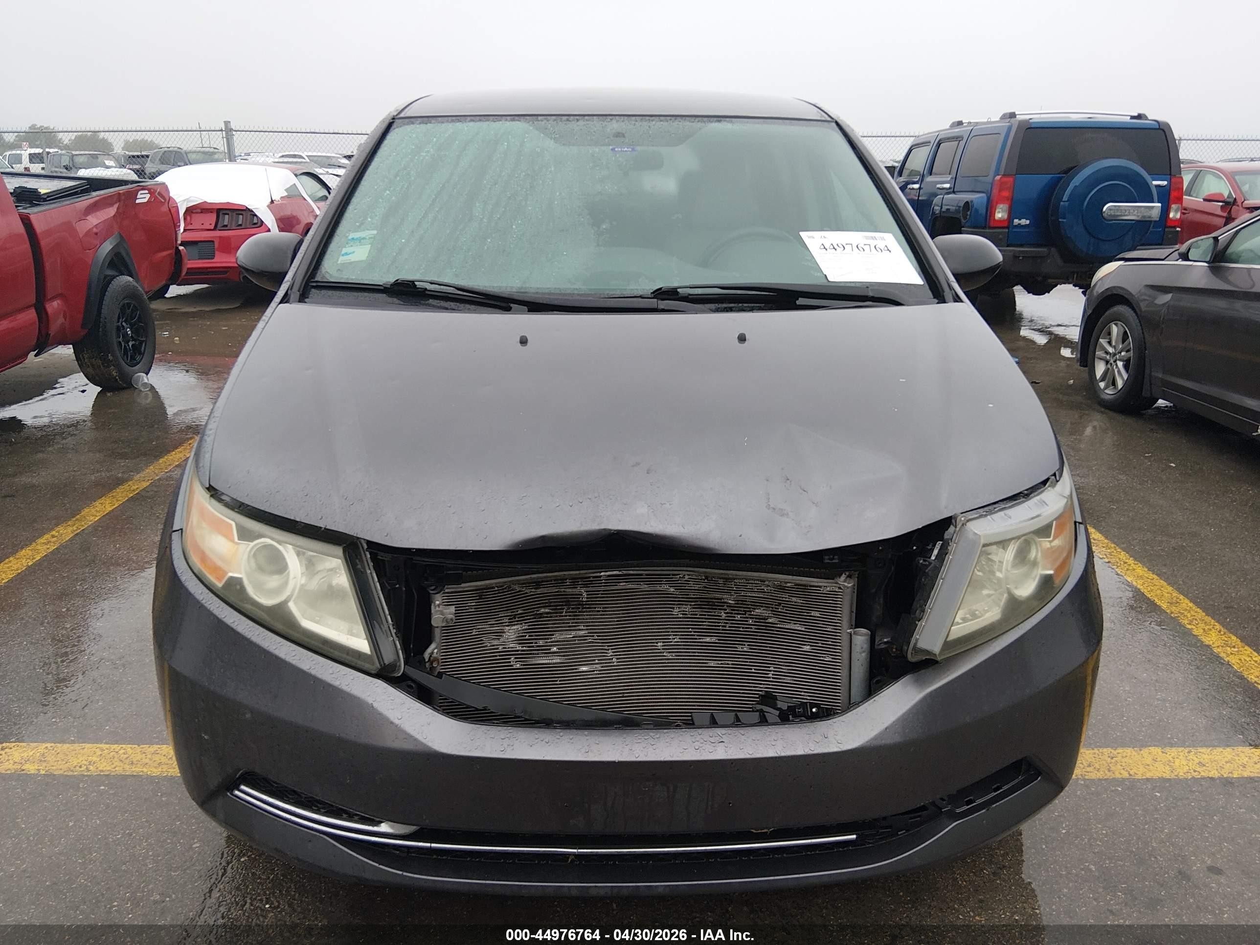 2014 Honda Odyssey Lx Gray vin: 5FNRL5H21EB011177