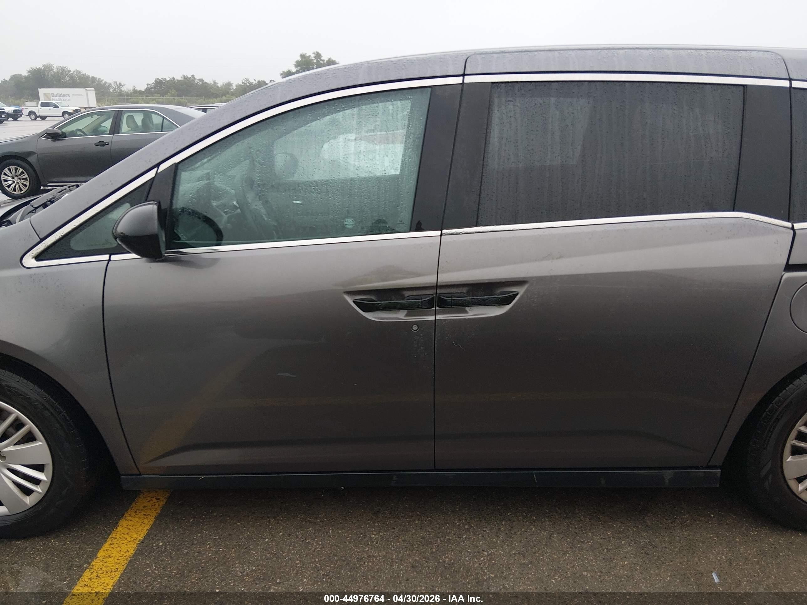 2014 Honda Odyssey Lx Gray vin: 5FNRL5H21EB011177