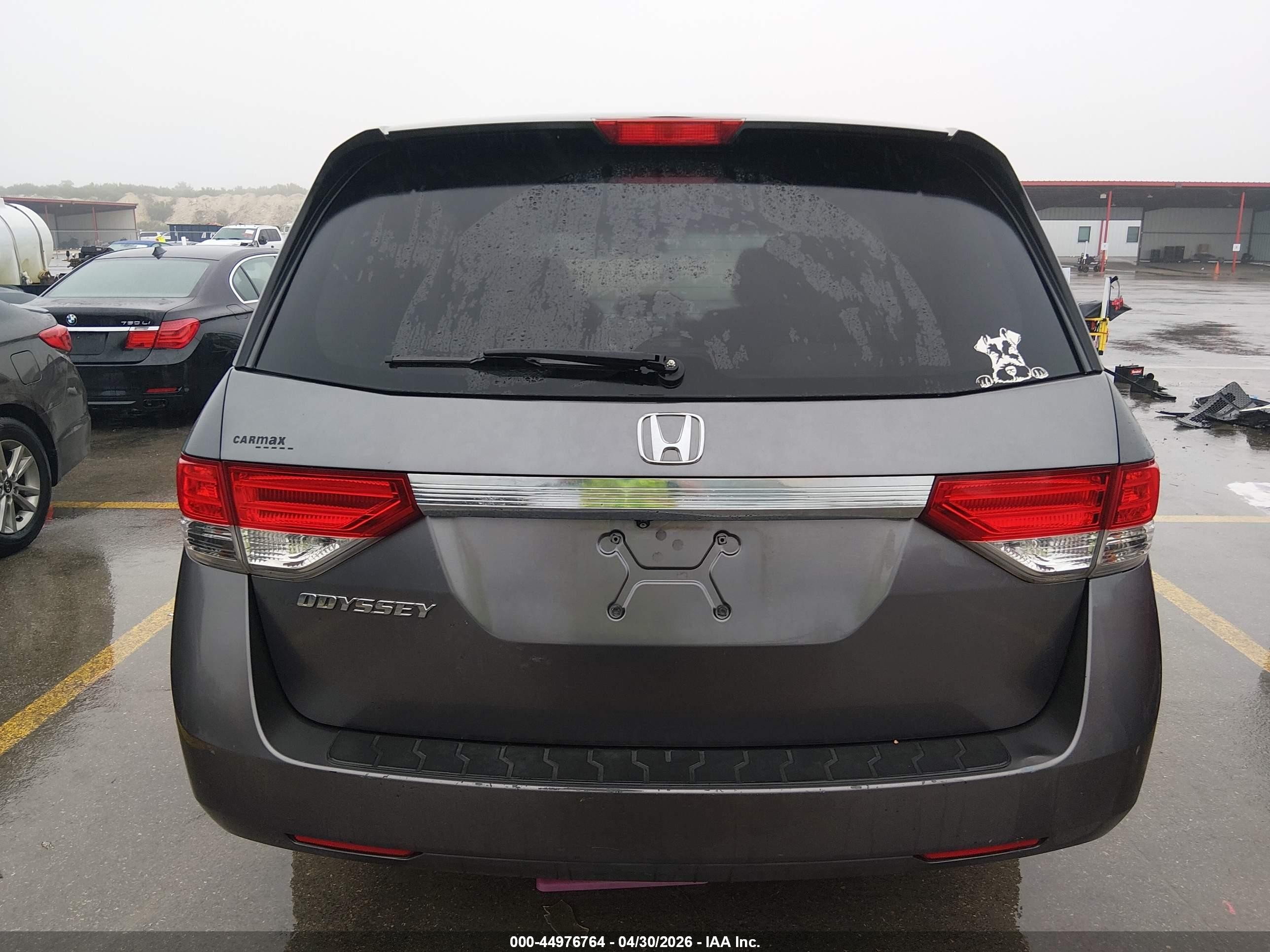 2014 Honda Odyssey Lx Gray vin: 5FNRL5H21EB011177