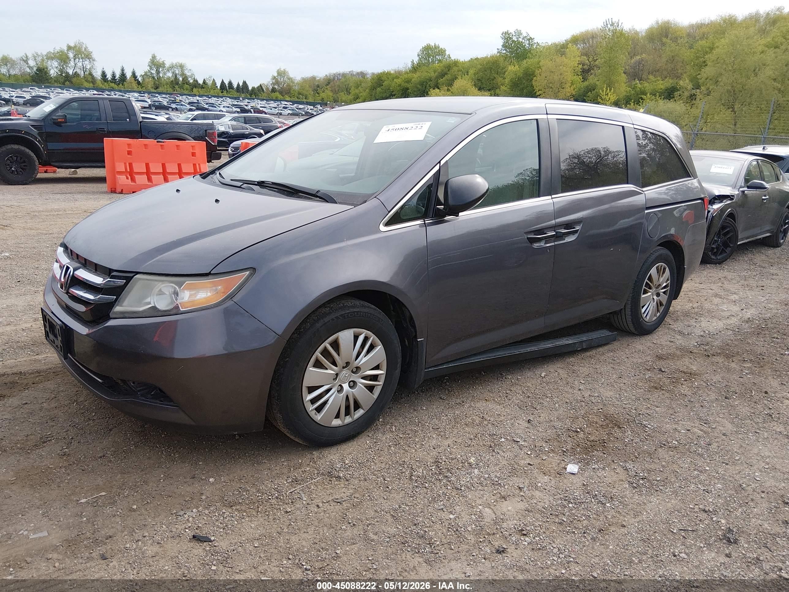 2015 Honda Odyssey Lx Gray vin: 5FNRL5H21FB127321