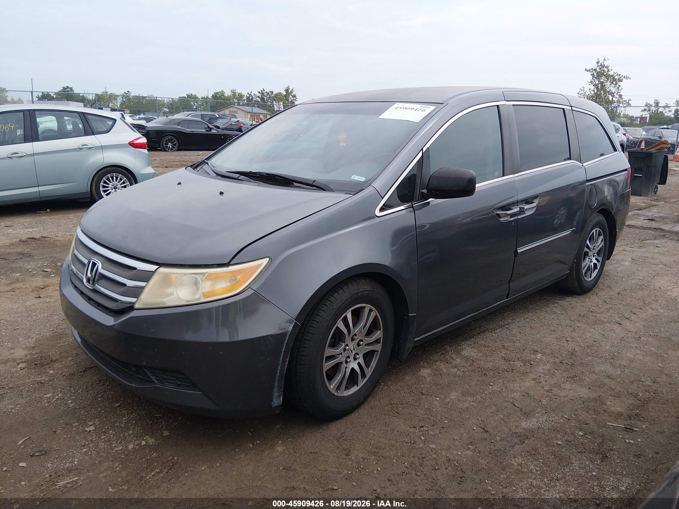 2011 Honda Odyssey Lx Gray vin: 5FNRL5H22BB024838